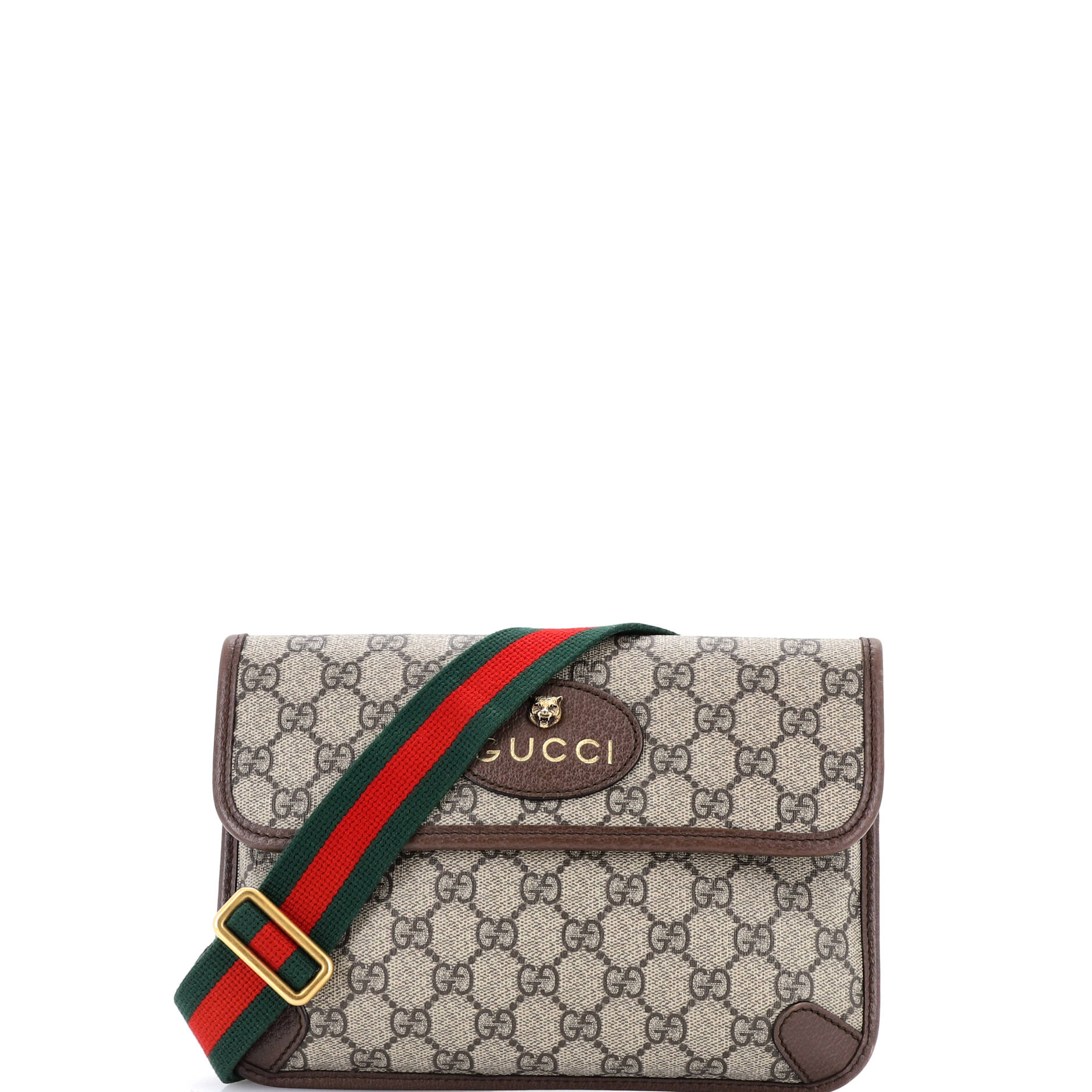 Neo Vintage Flap Belt Bag GG Coated Canvas