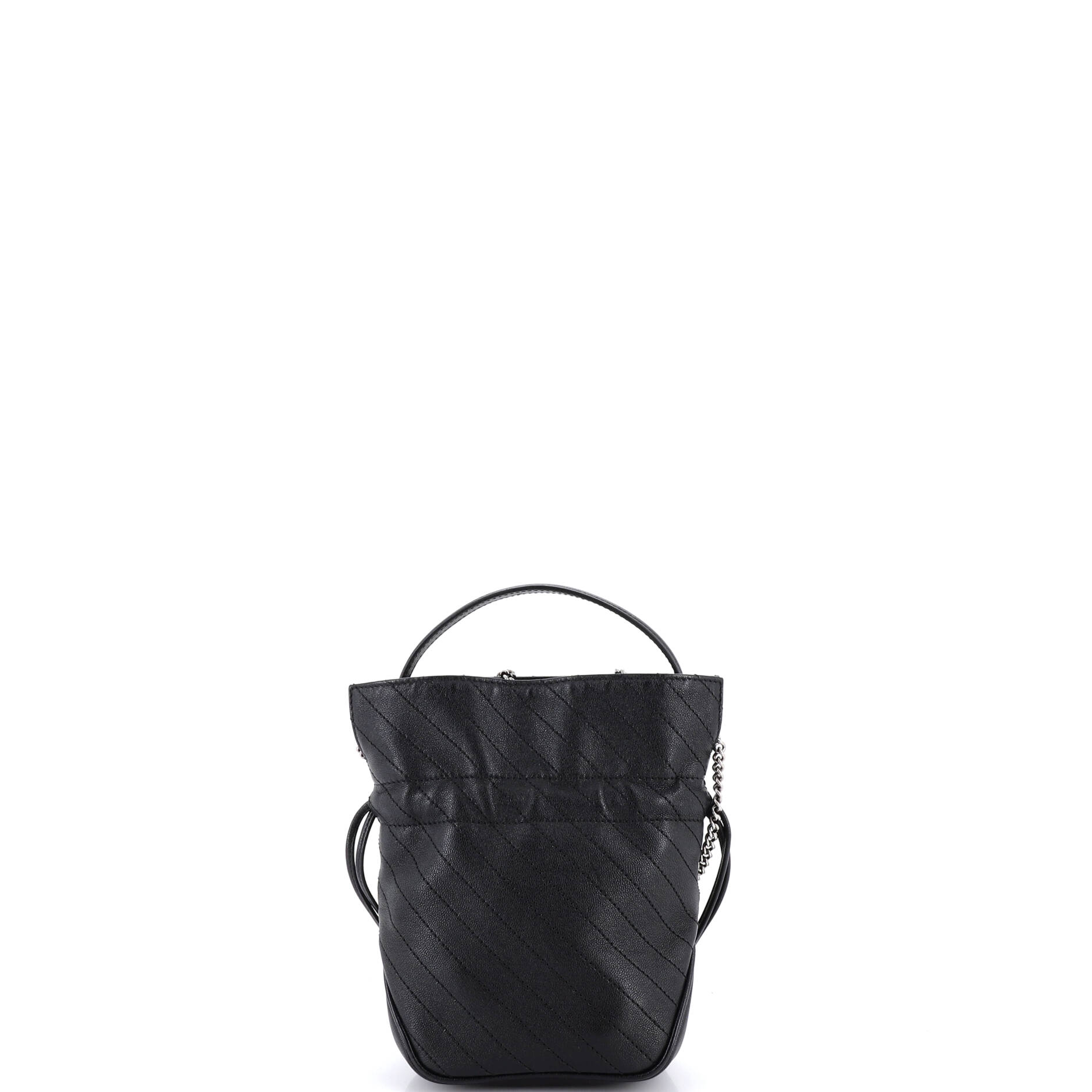 Blondie NM Bucket Bag Diagonal Quilted Leather Mini