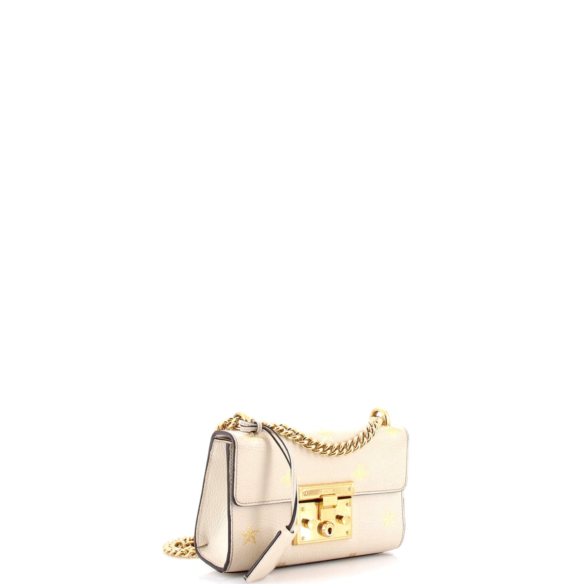 Padlock Shoulder Bag Printed Leather Small