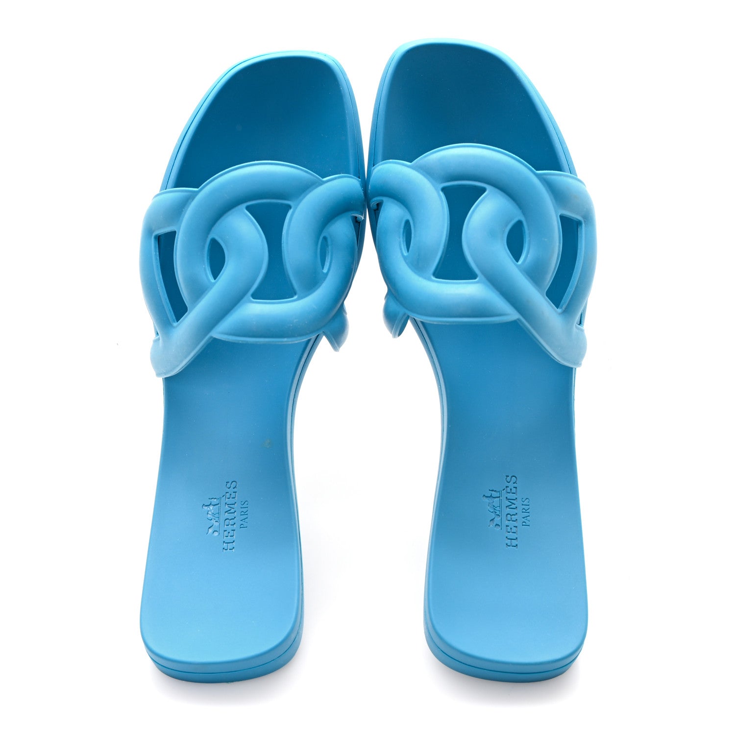 Rubber Aloha Sandals 38 Bleu Vif