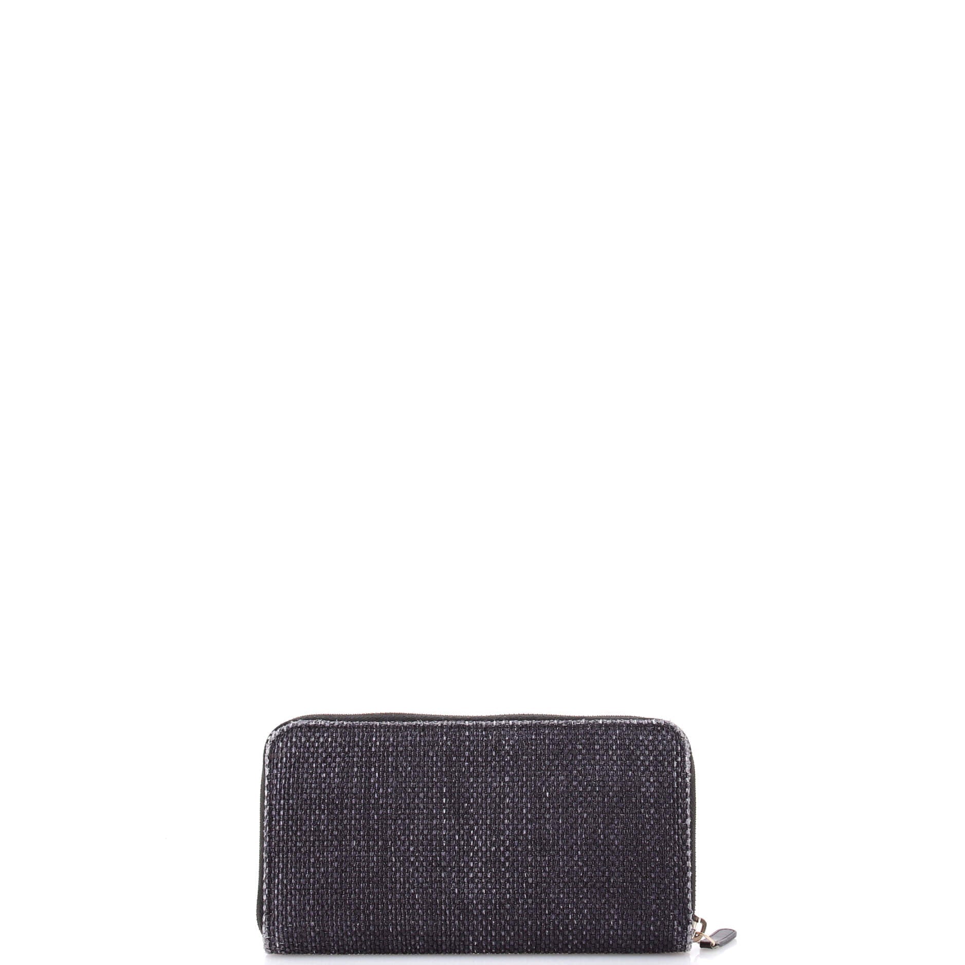 Deauville Flap Wallet Raffia Long