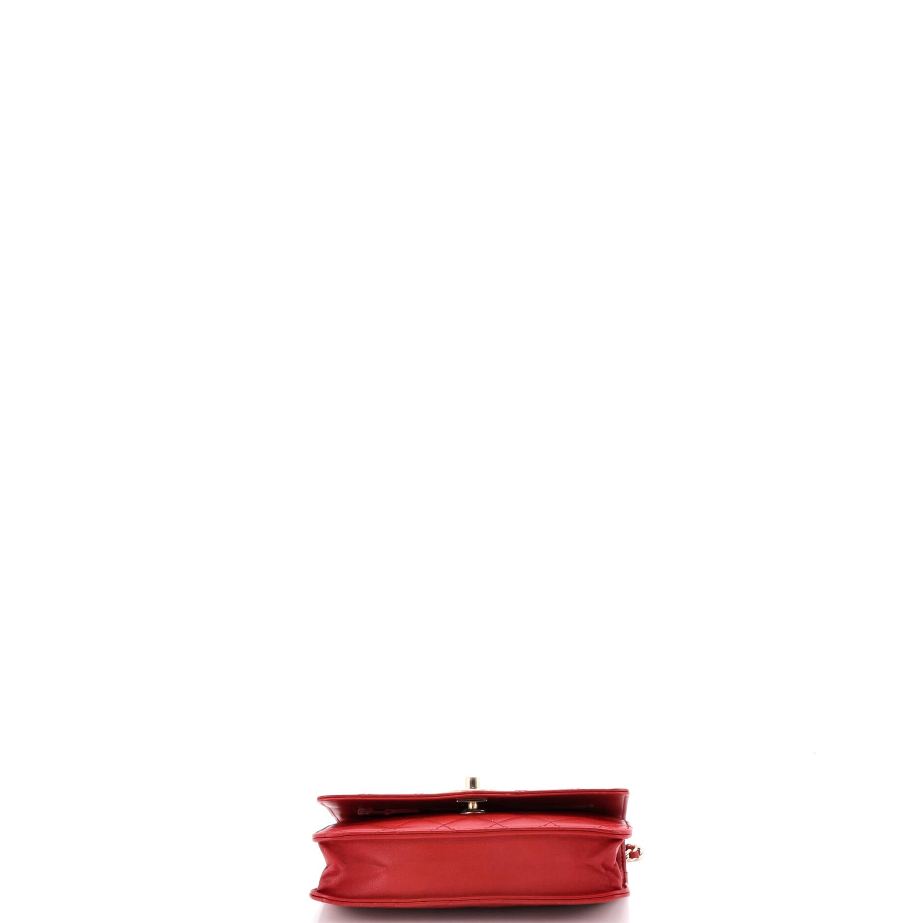 Trendy CC Wallet on Chain Quilted Lambskin