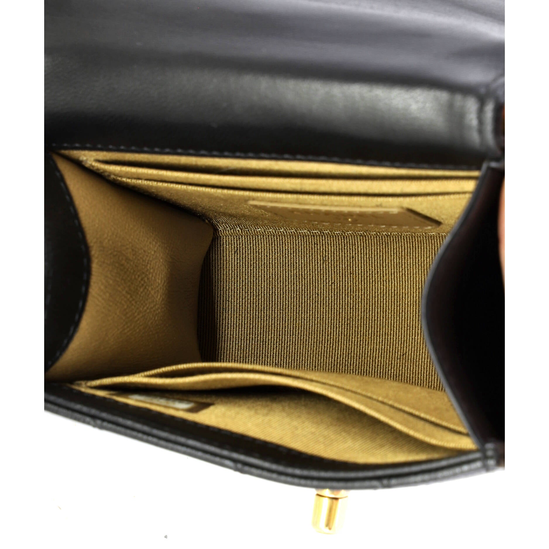 Chic Pearls Flap Clutch with Chain Quilted Goatskin Mini