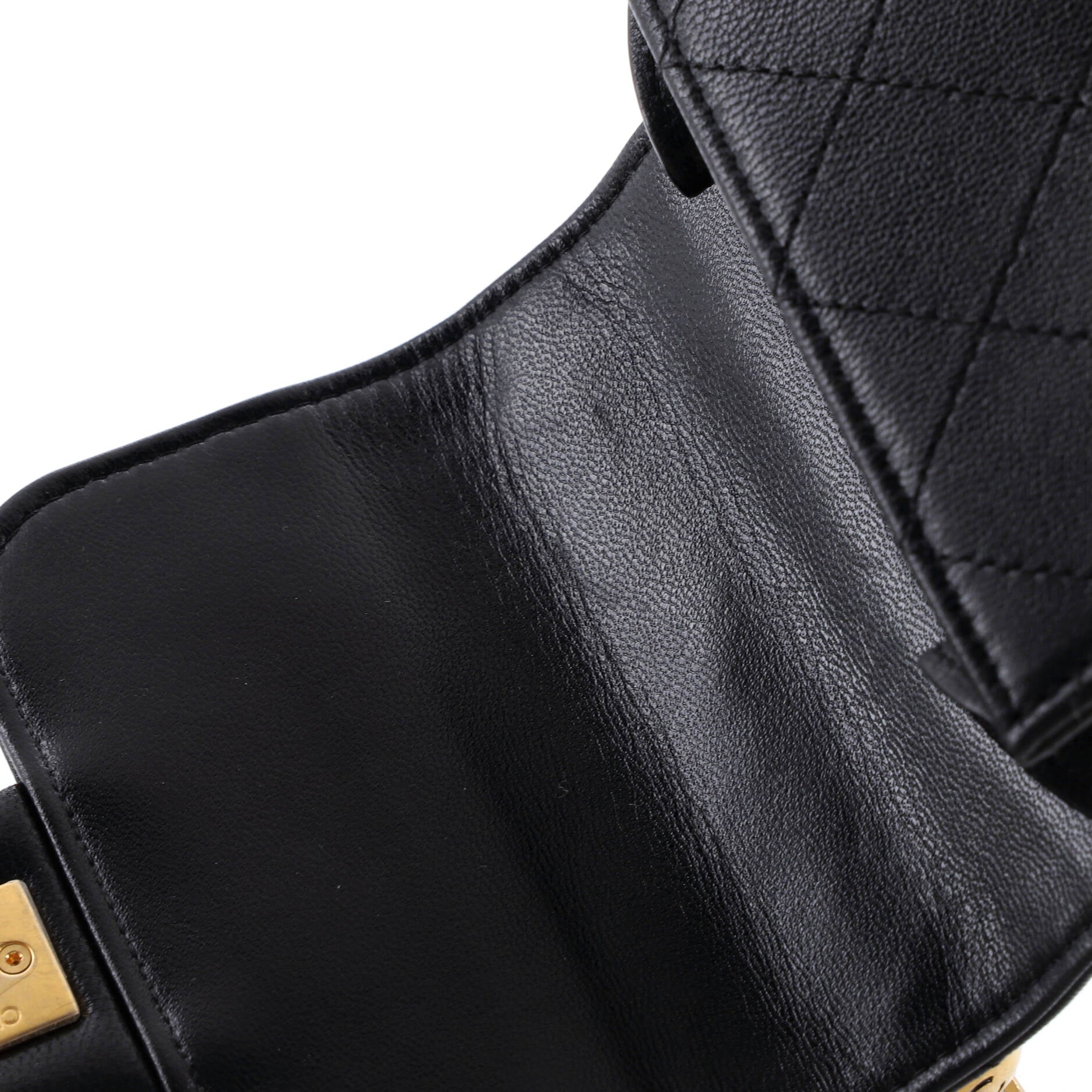 Chic Pearls Flap Clutch with Chain Quilted Goatskin Mini