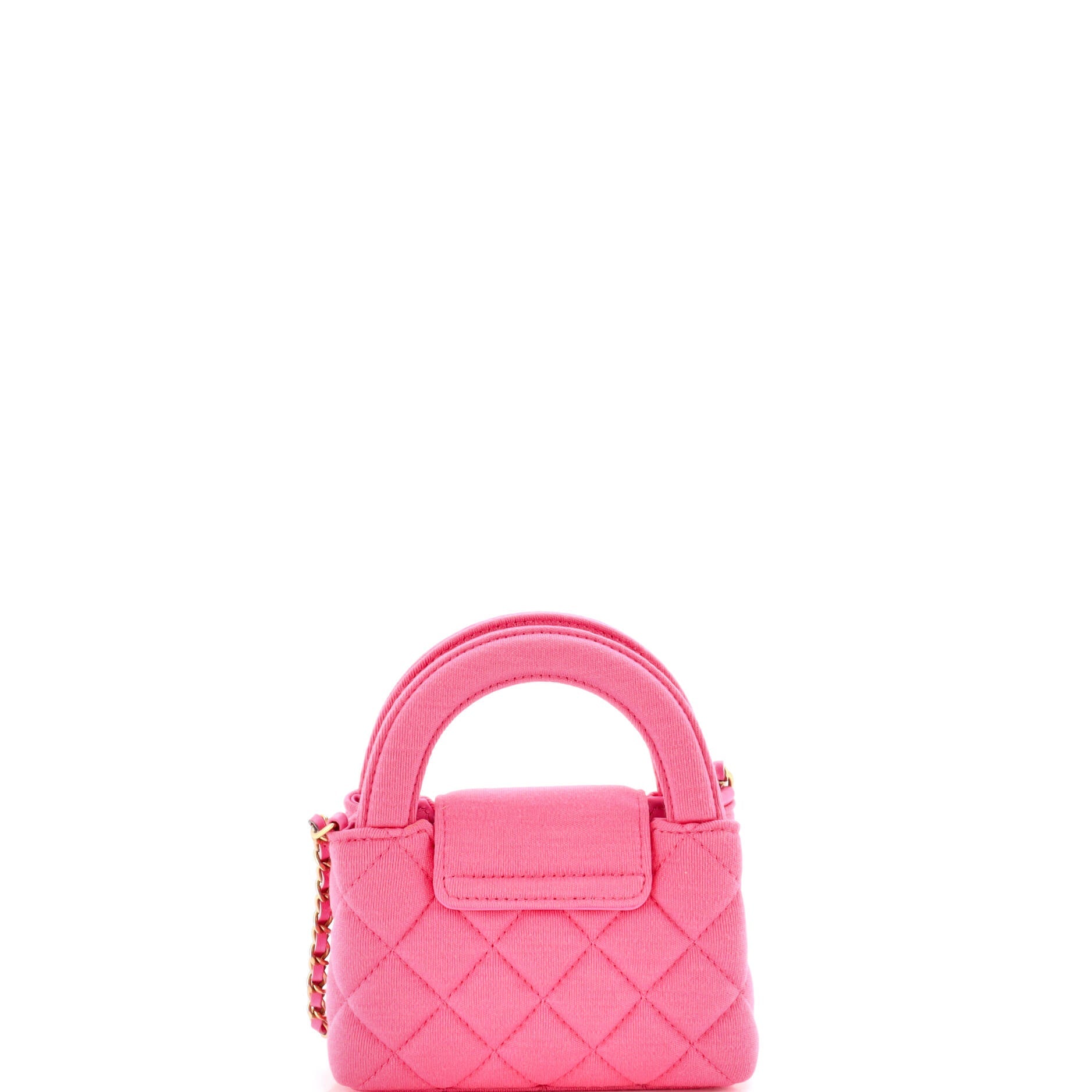 Kelly Top Handle Shopping Bag Quilted Jersey Nano