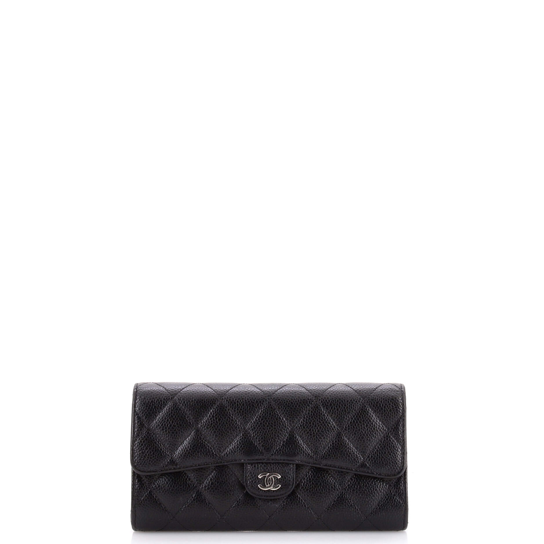 L-Flap Wallet Quilted Lambskin Long