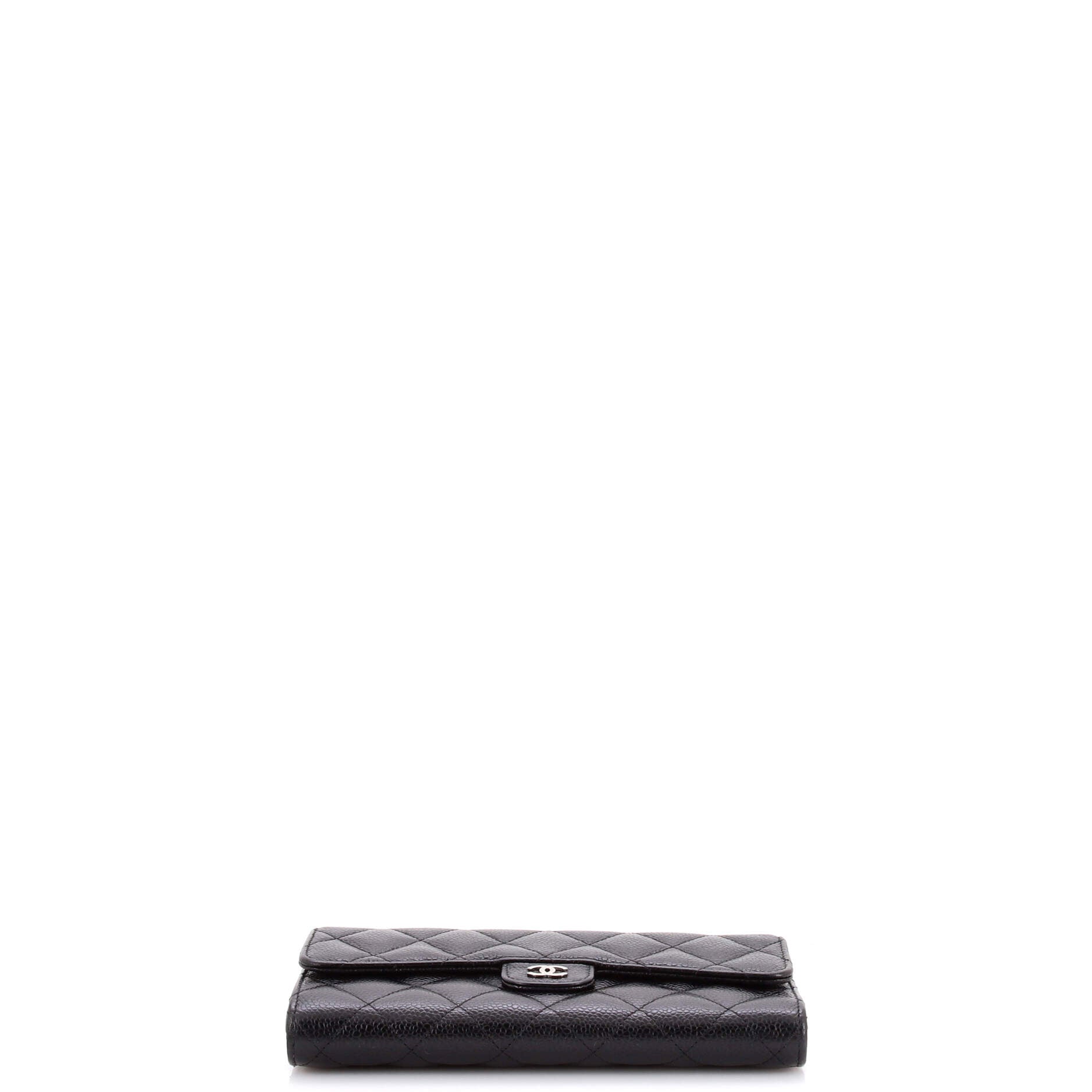 L-Flap Wallet Quilted Lambskin Long