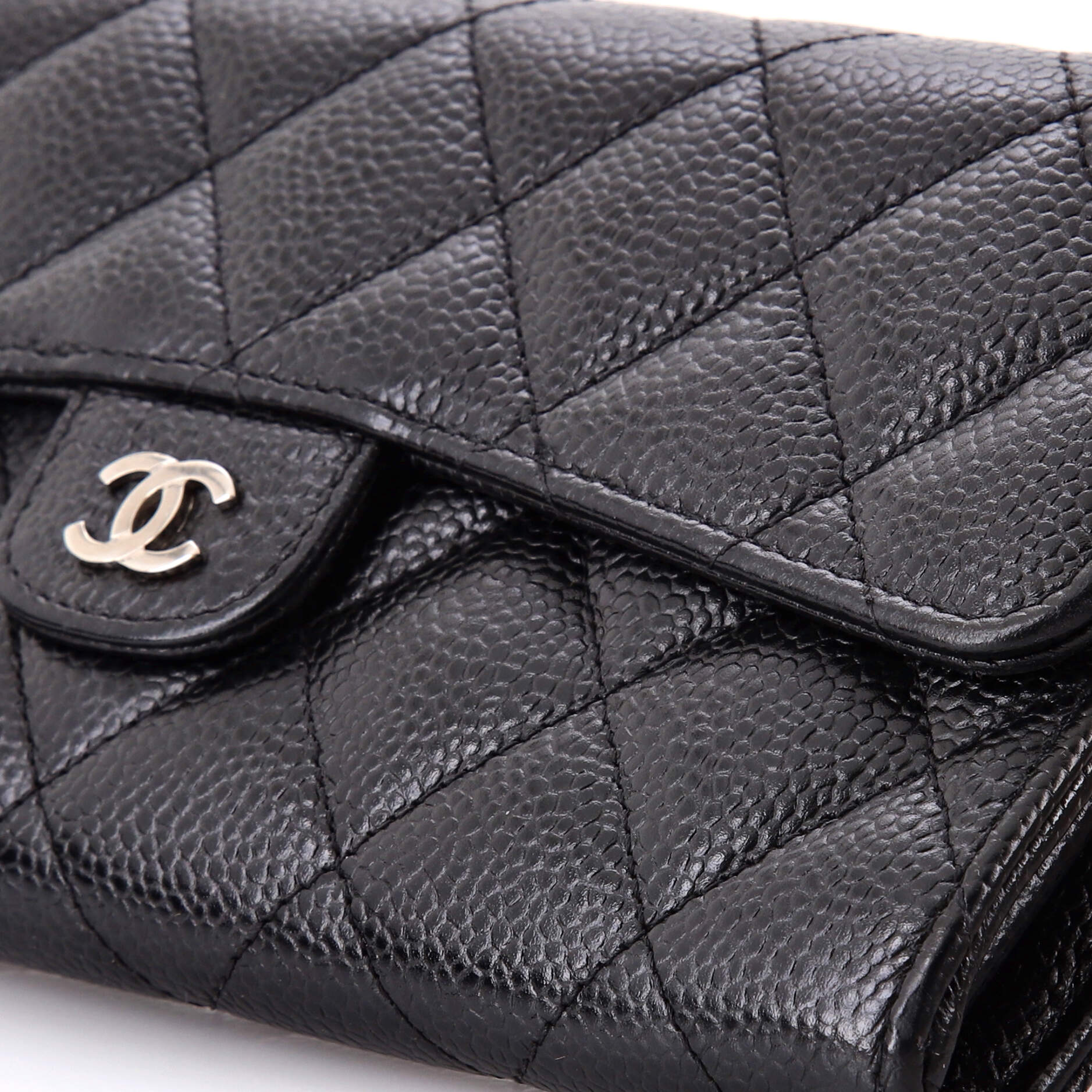 L-Flap Wallet Quilted Lambskin Long