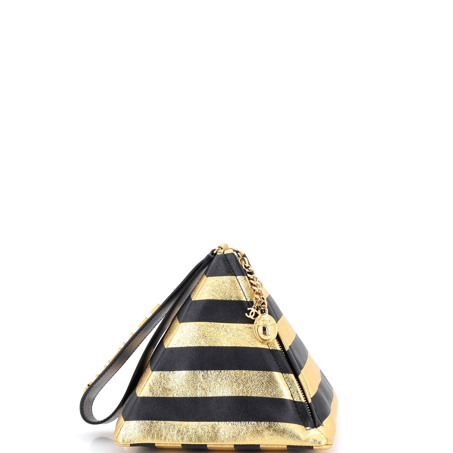 Kheops Pyramid Bag Striped Lambskin