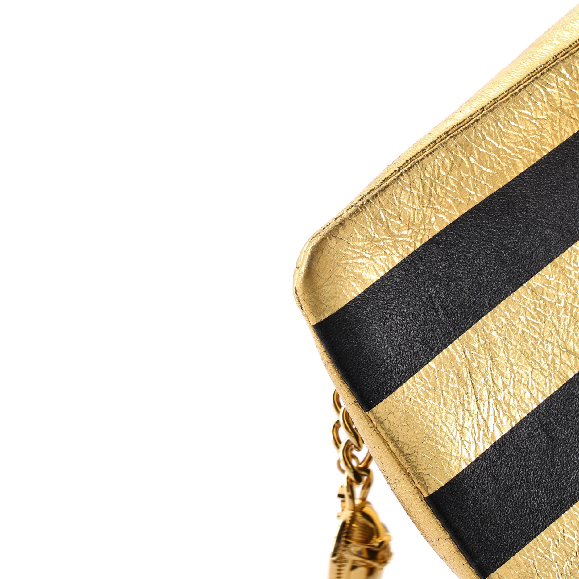 Kheops Pyramid Bag Striped Lambskin