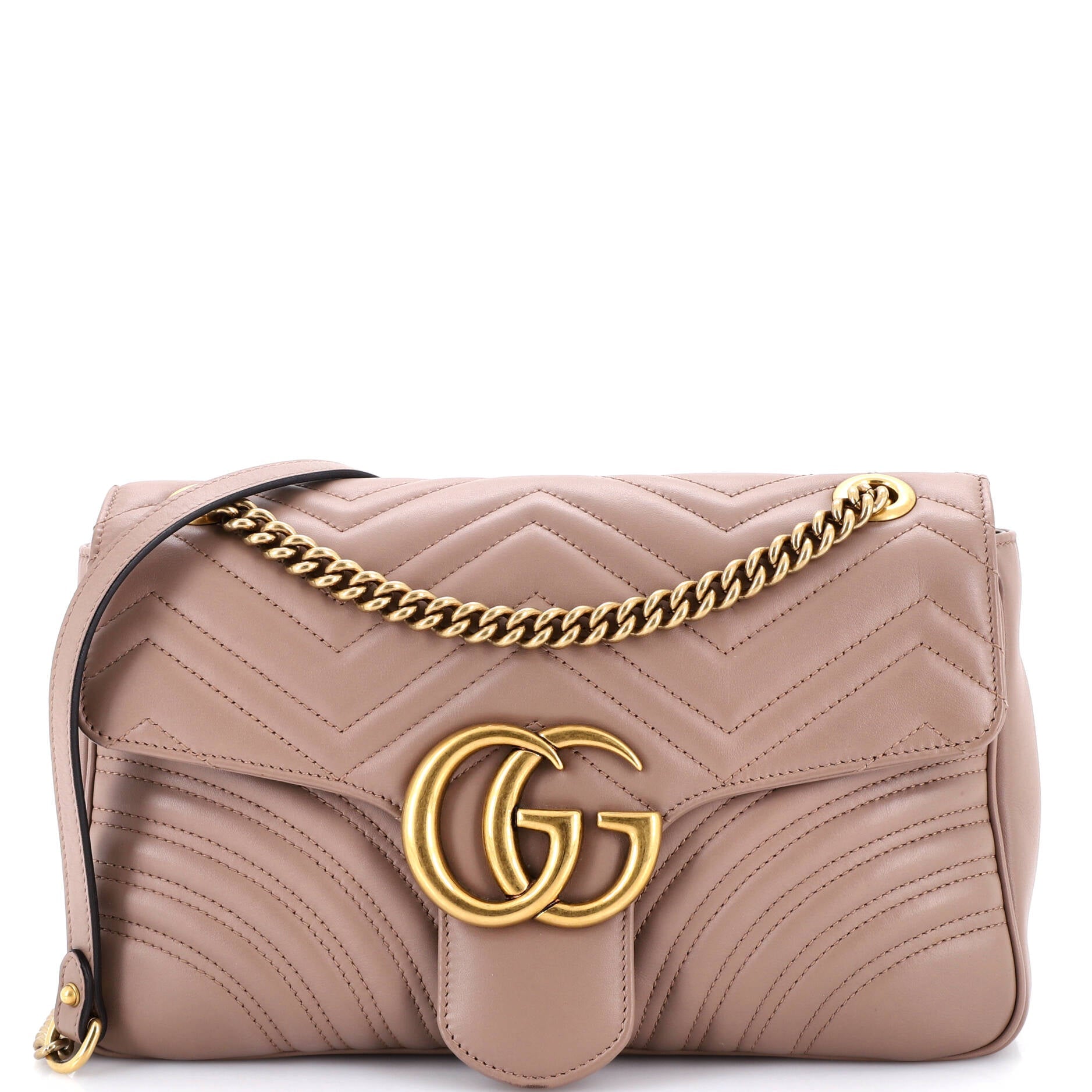 GG Marmont Flap Bag Matelasse Leather Medium