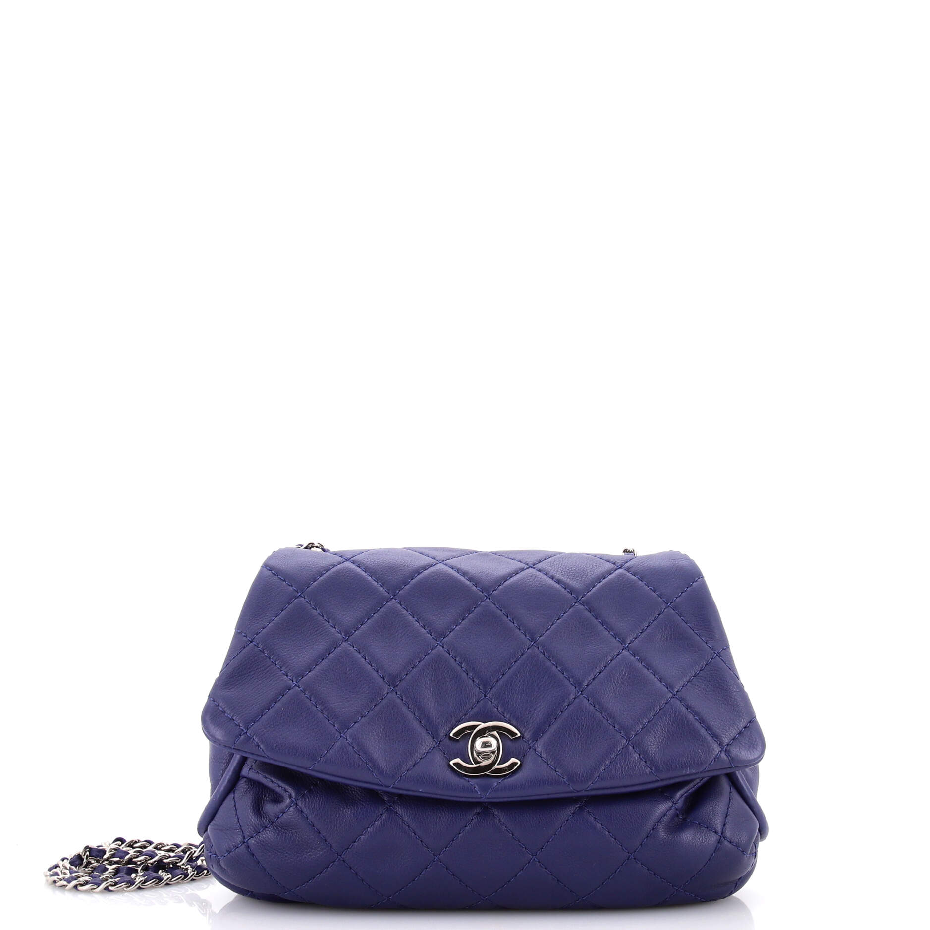 CC Curvy Flap Bag Quilted Calfskin Jumbo