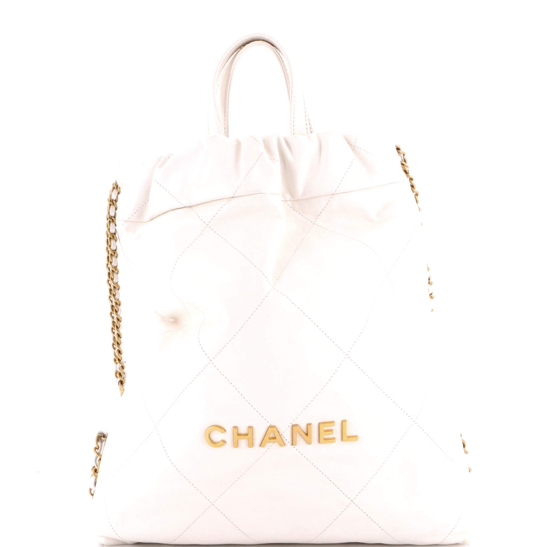 22 Chain Backpack Quilted Calfskin Medium
