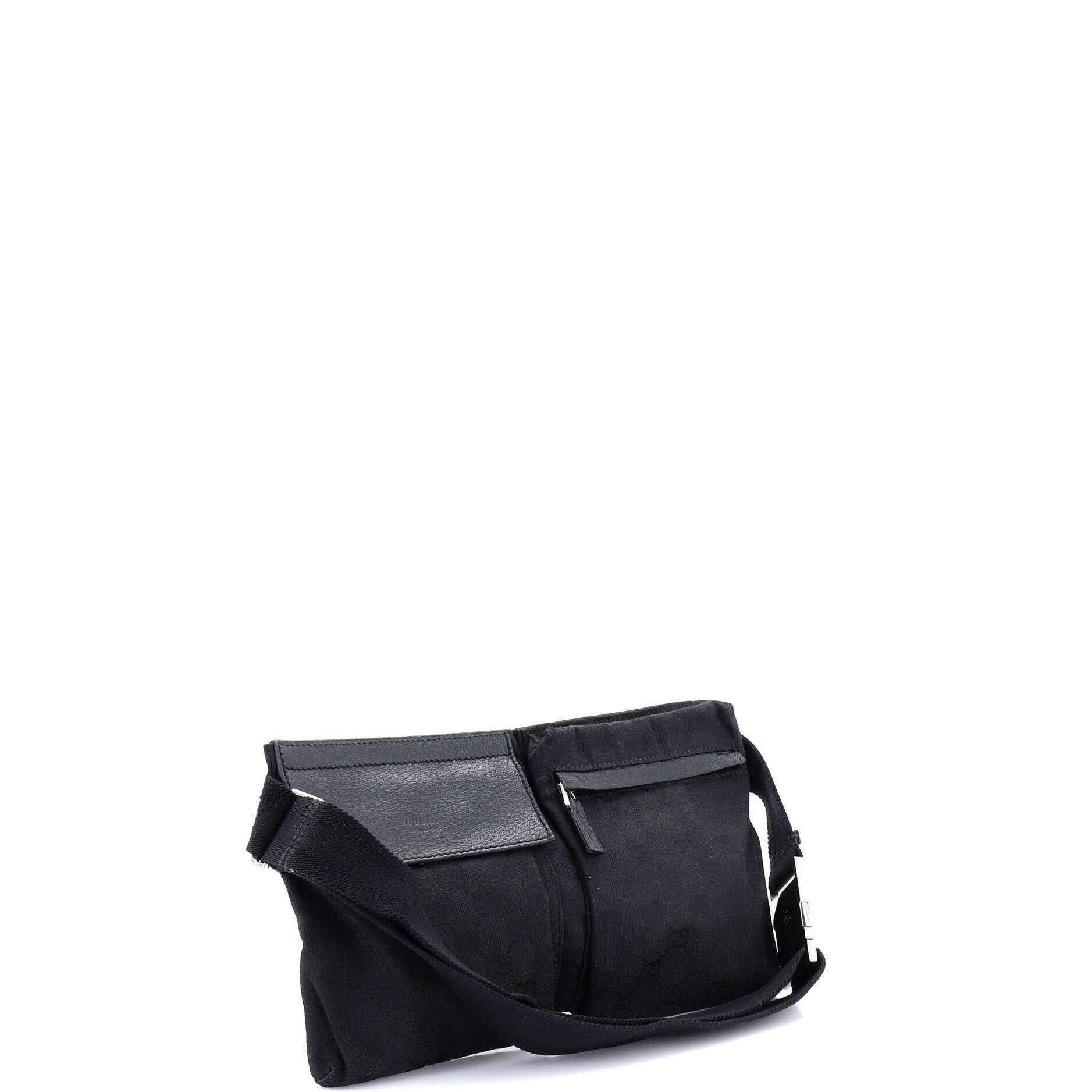 Vintage Double Belt Bag GG Canvas with Leather