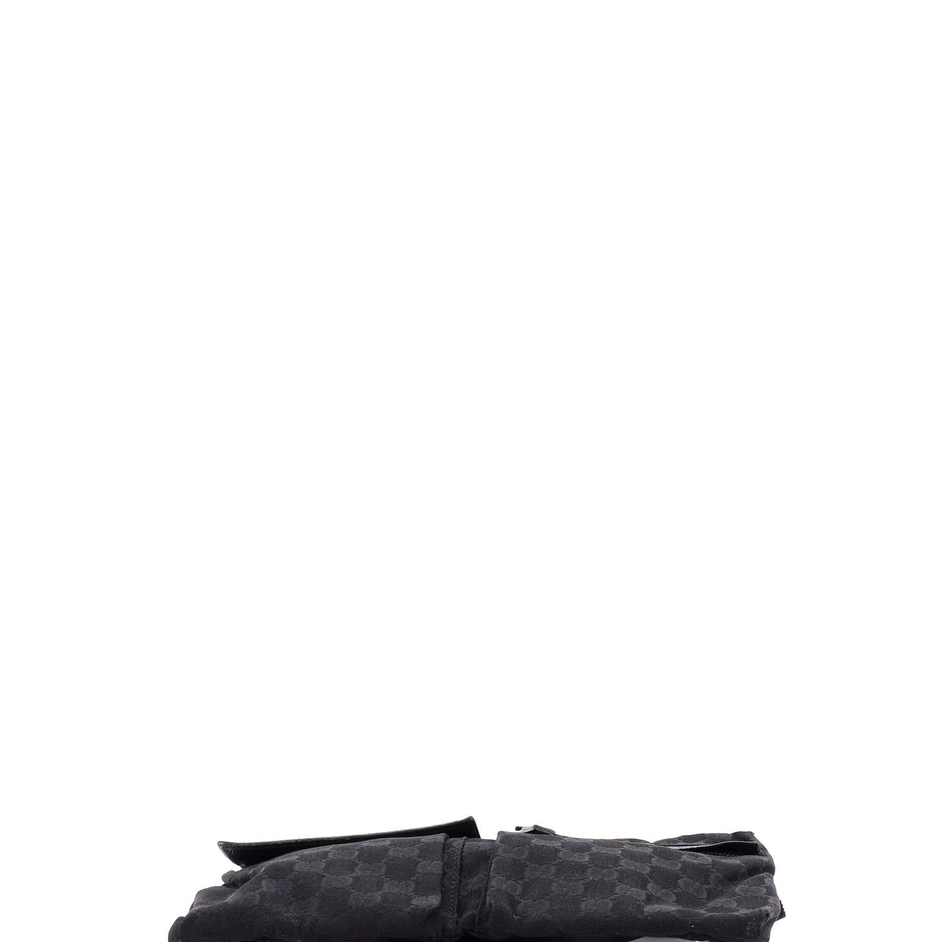 Vintage Double Belt Bag GG Canvas with Leather
