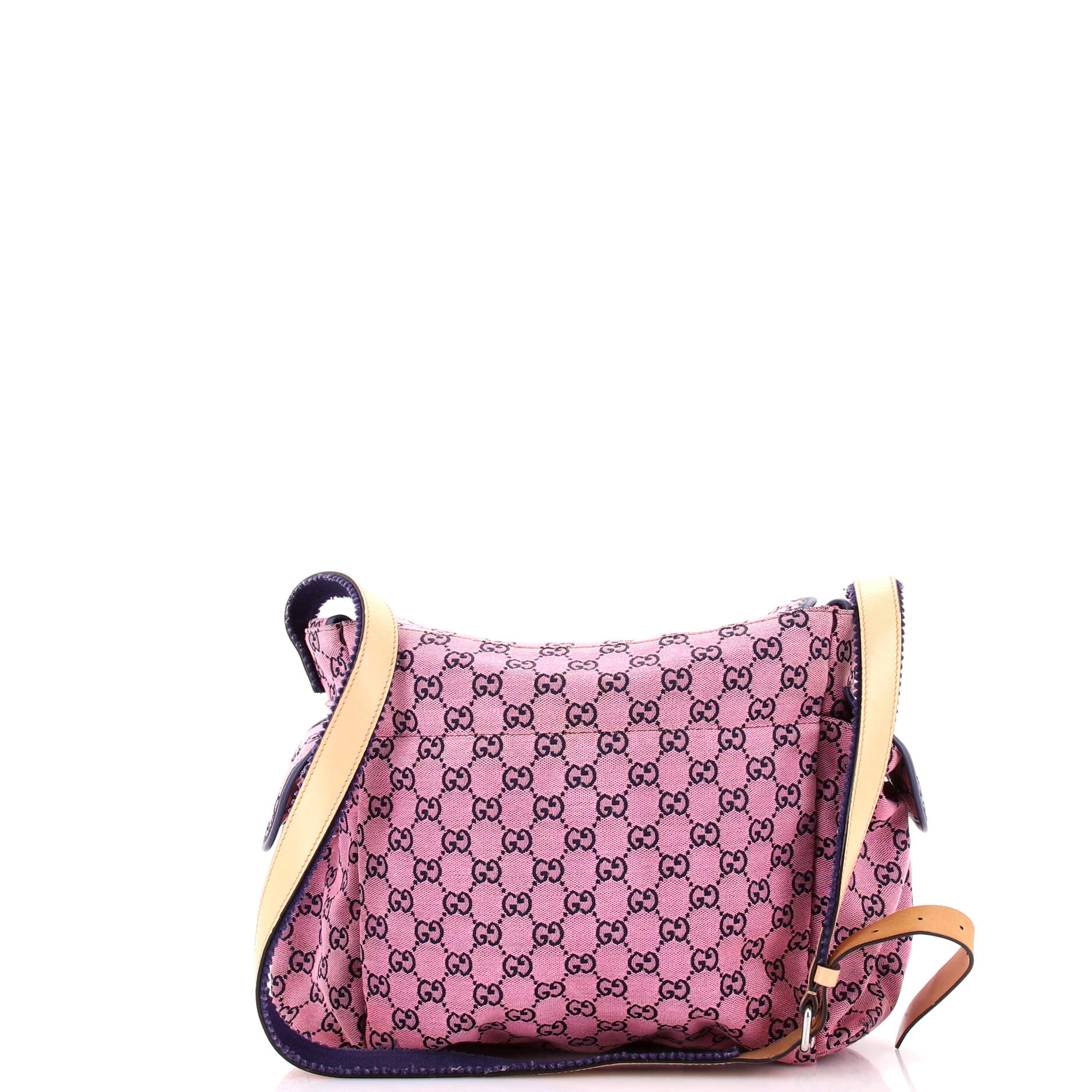 Diaper Flap Bag GG Canvas