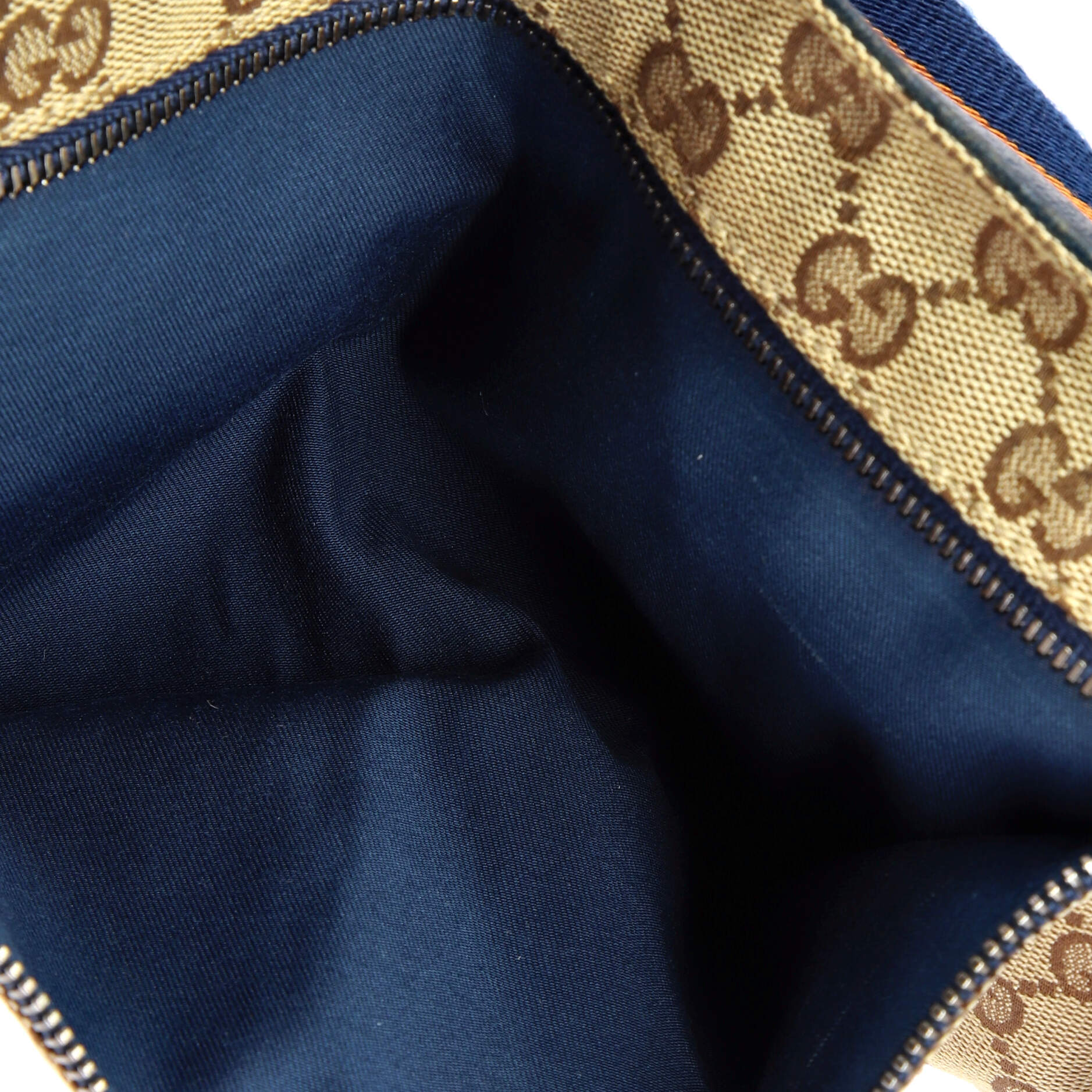 Vintage Double Belt Bag GG Canvas with Leather