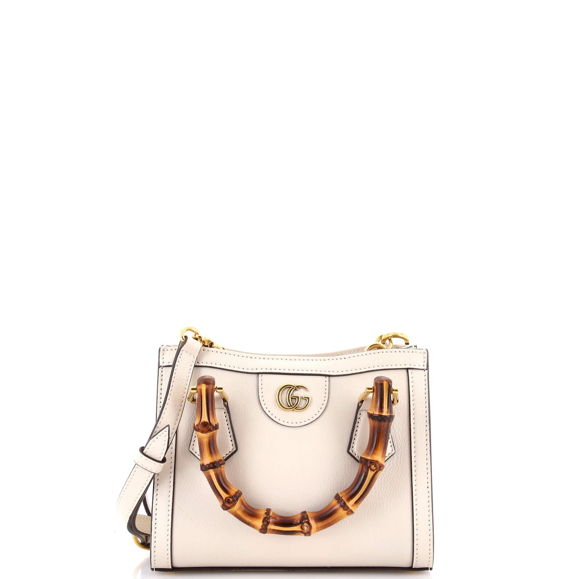 Diana NM Bamboo Handle Tote Leather Mini