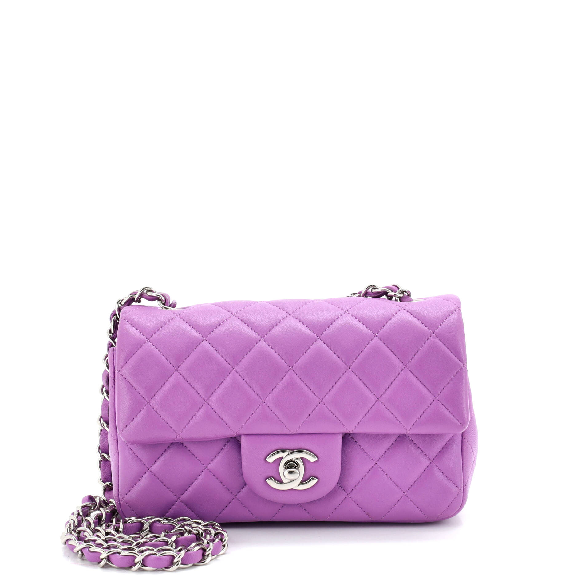 Classic Single Flap Bag Quilted Lambskin Mini