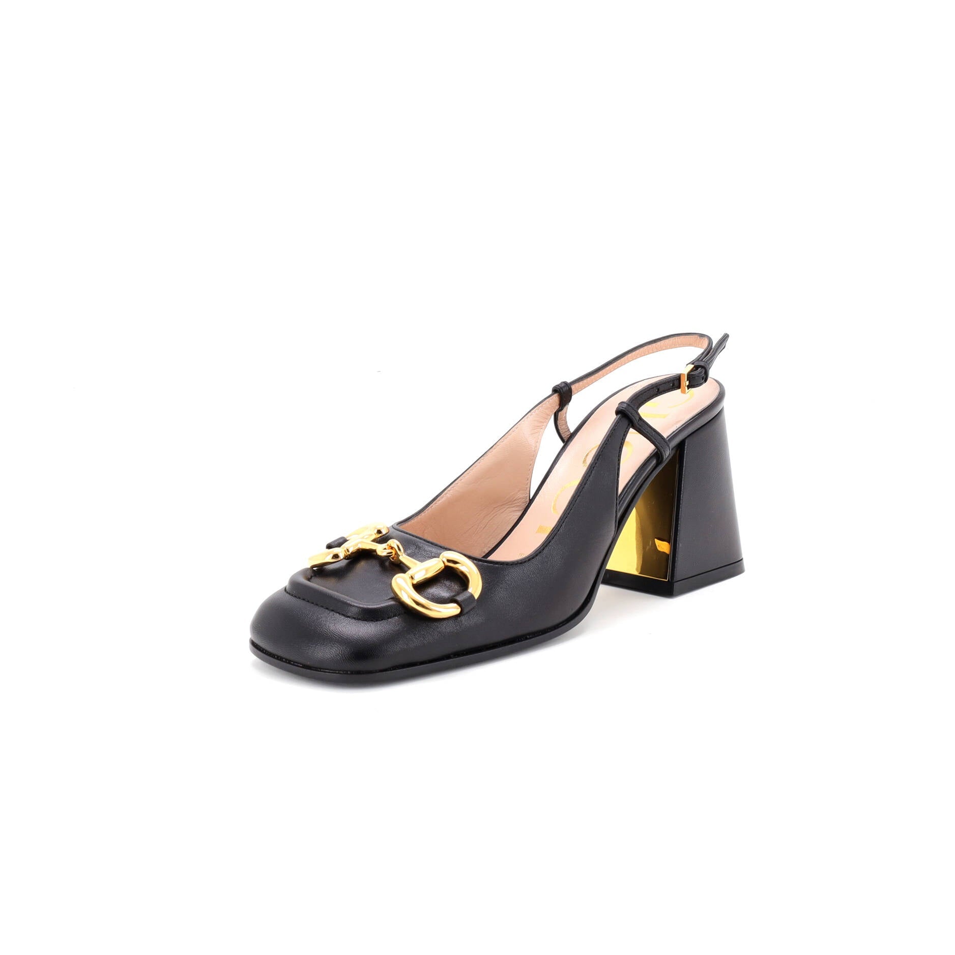 Women's Horsebit Slingback Pumps Leather