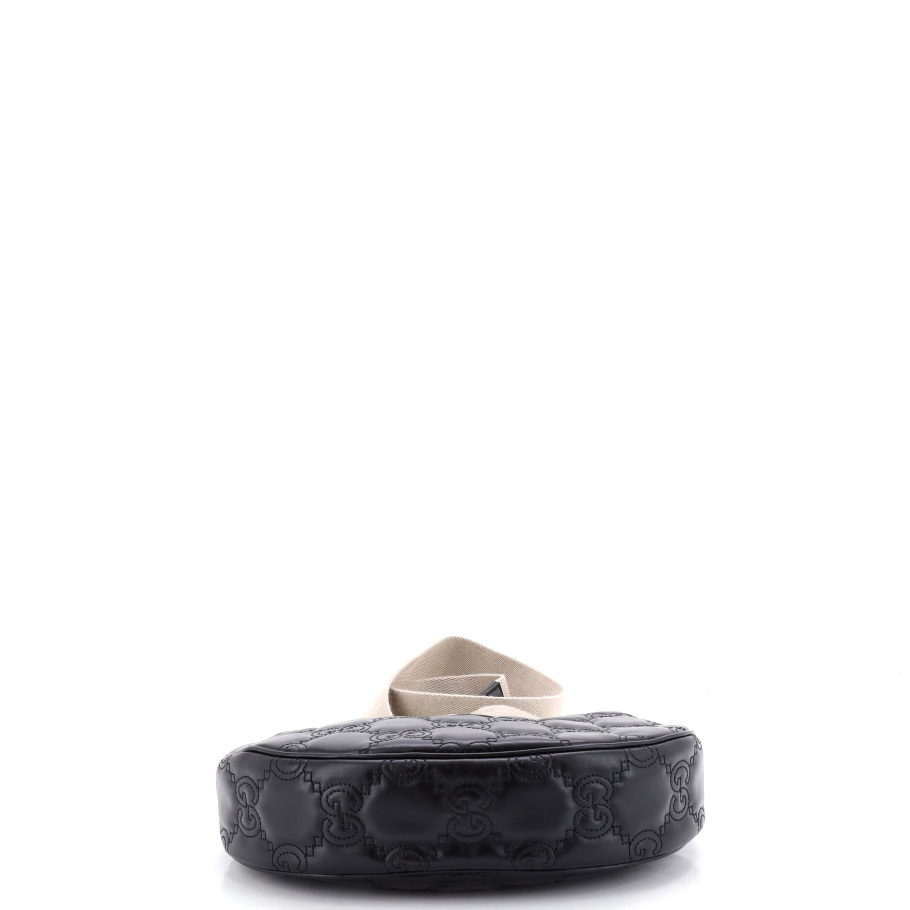 Half Moon Hobo GG Matelasse Leather Small