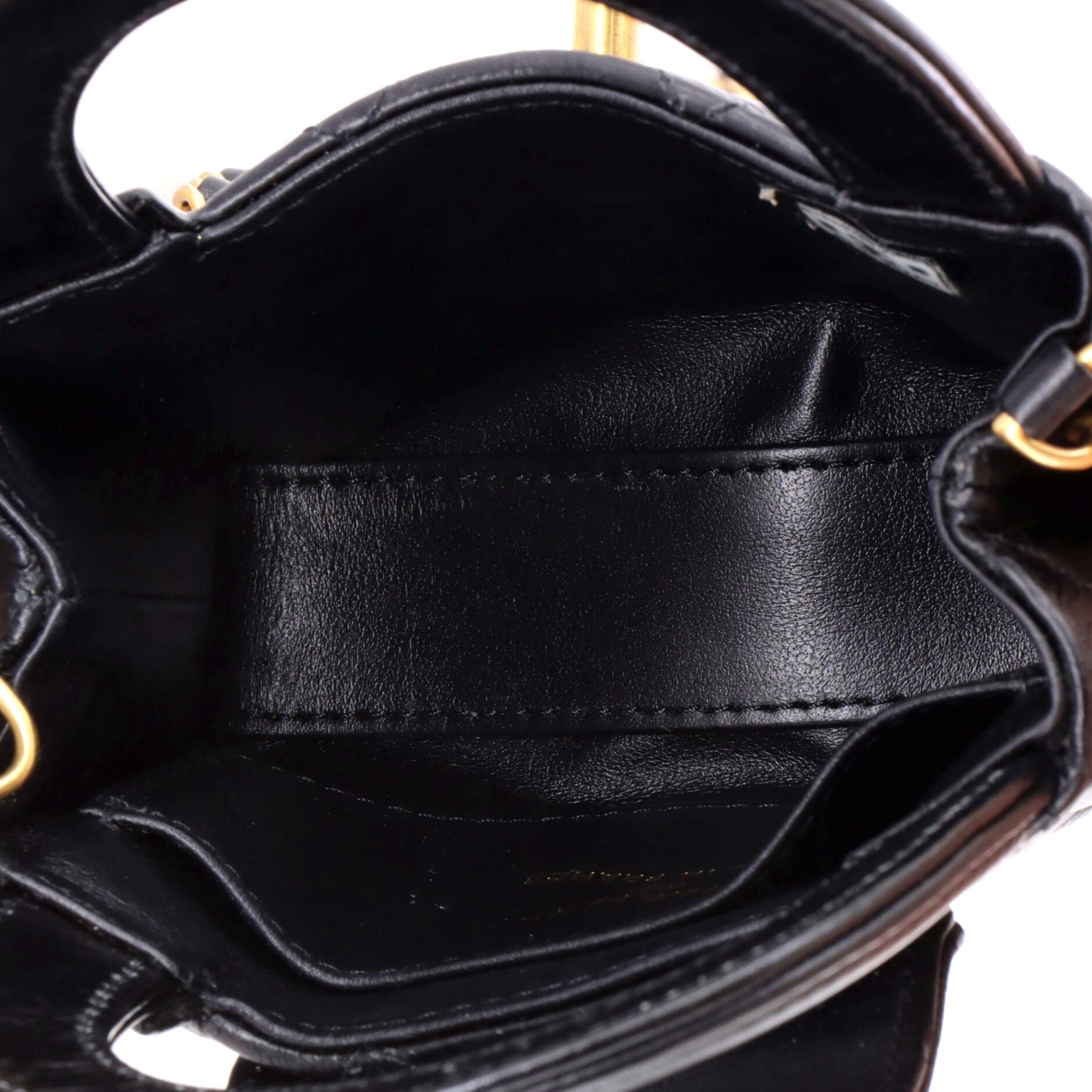 Kelly Top Handle Shopping Bag Quilted Shiny Aged Calfskin Nano