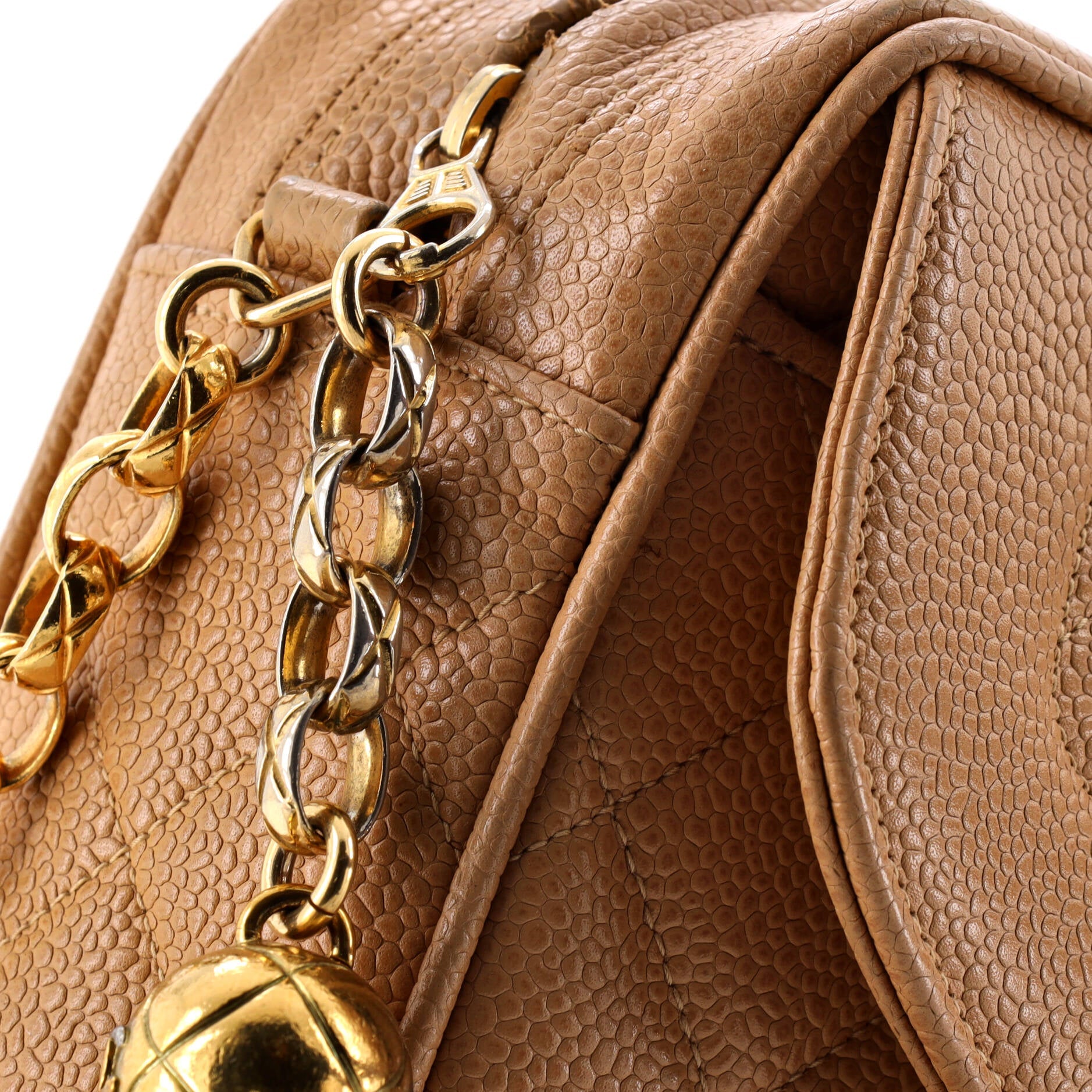 Vintage Front Pocket Camera Bag Quilted Caviar Small