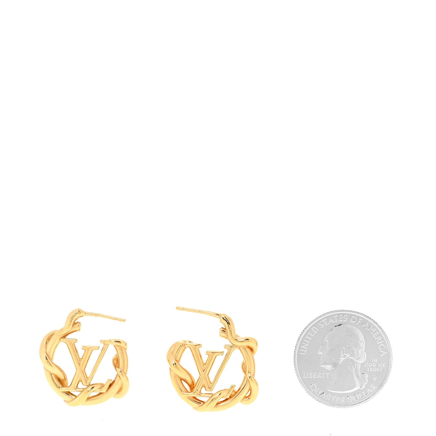 Garden Louise Hoop Earrings Gold