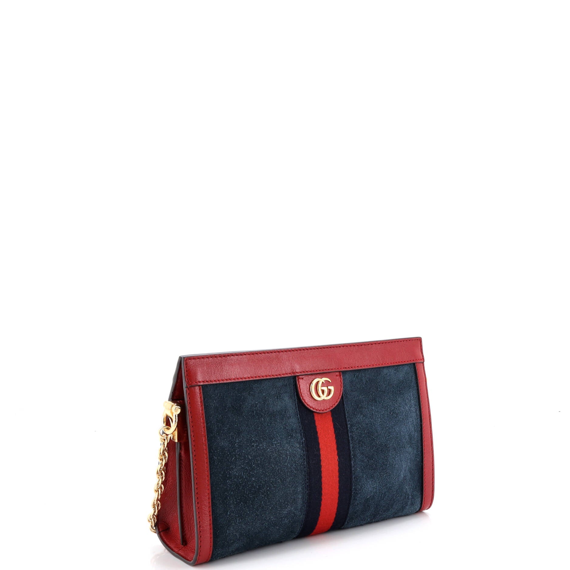 Ophidia Chain Shoulder Bag Suede Small