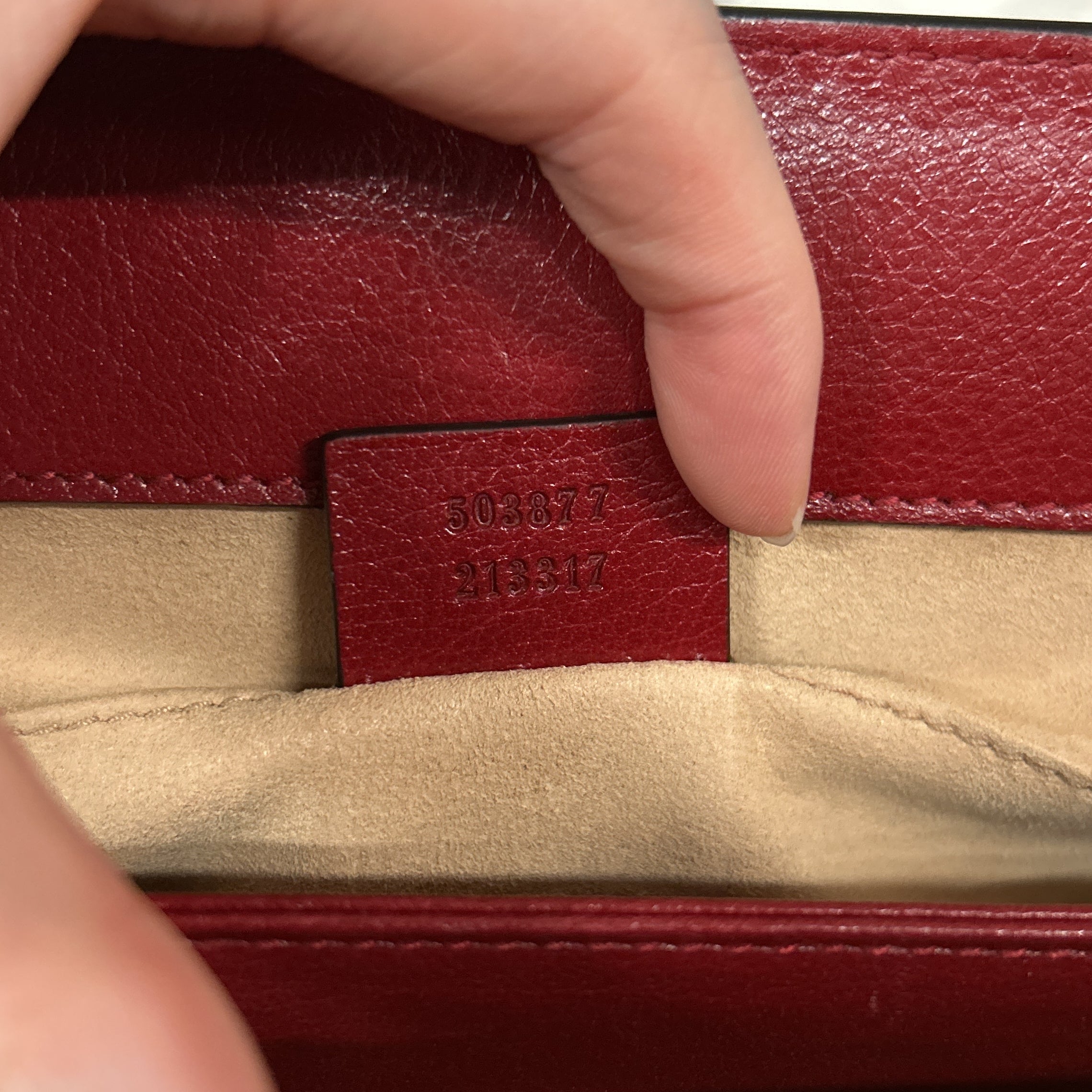 Ophidia Chain Shoulder Bag Suede Small