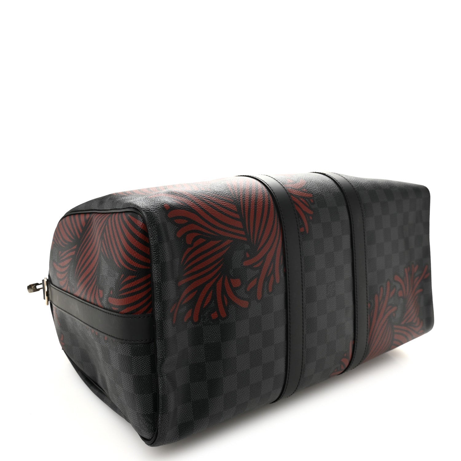 Damier Graphite Rope Keepall Bandouliere 45 Red