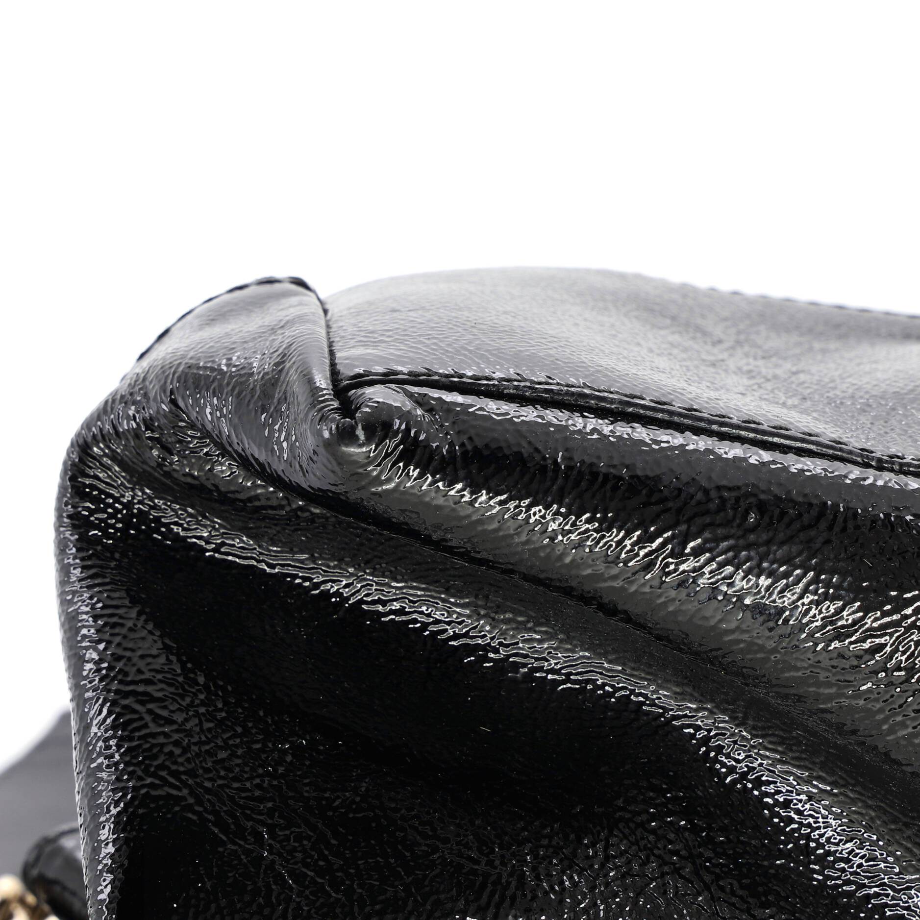 Soho Chain Strap Shoulder Bag Patent Medium