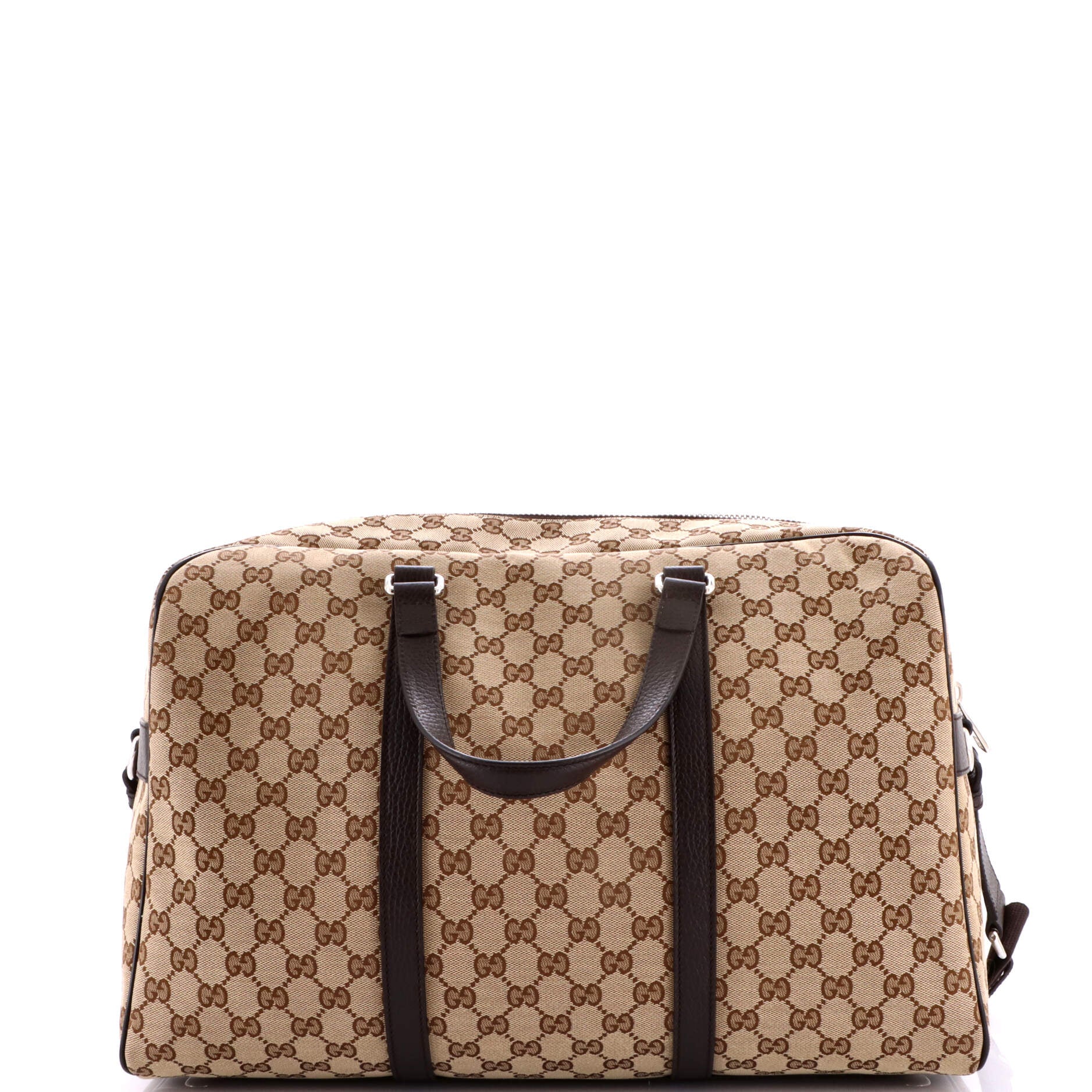 Convertible Boston Carry On Duffle Bag GG Canvas Medium