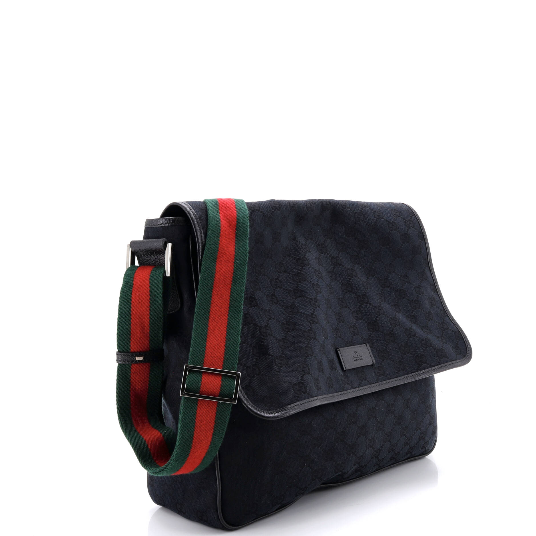 Web Strap Flap Messenger GG Canvas Medium