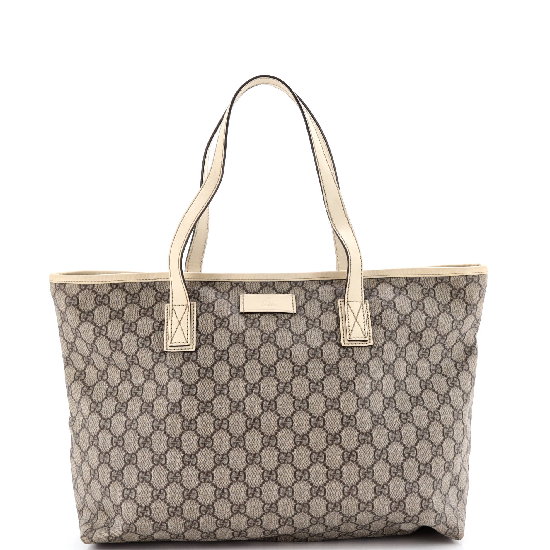 Plus Tote GG Coated Canvas with Leather Medium