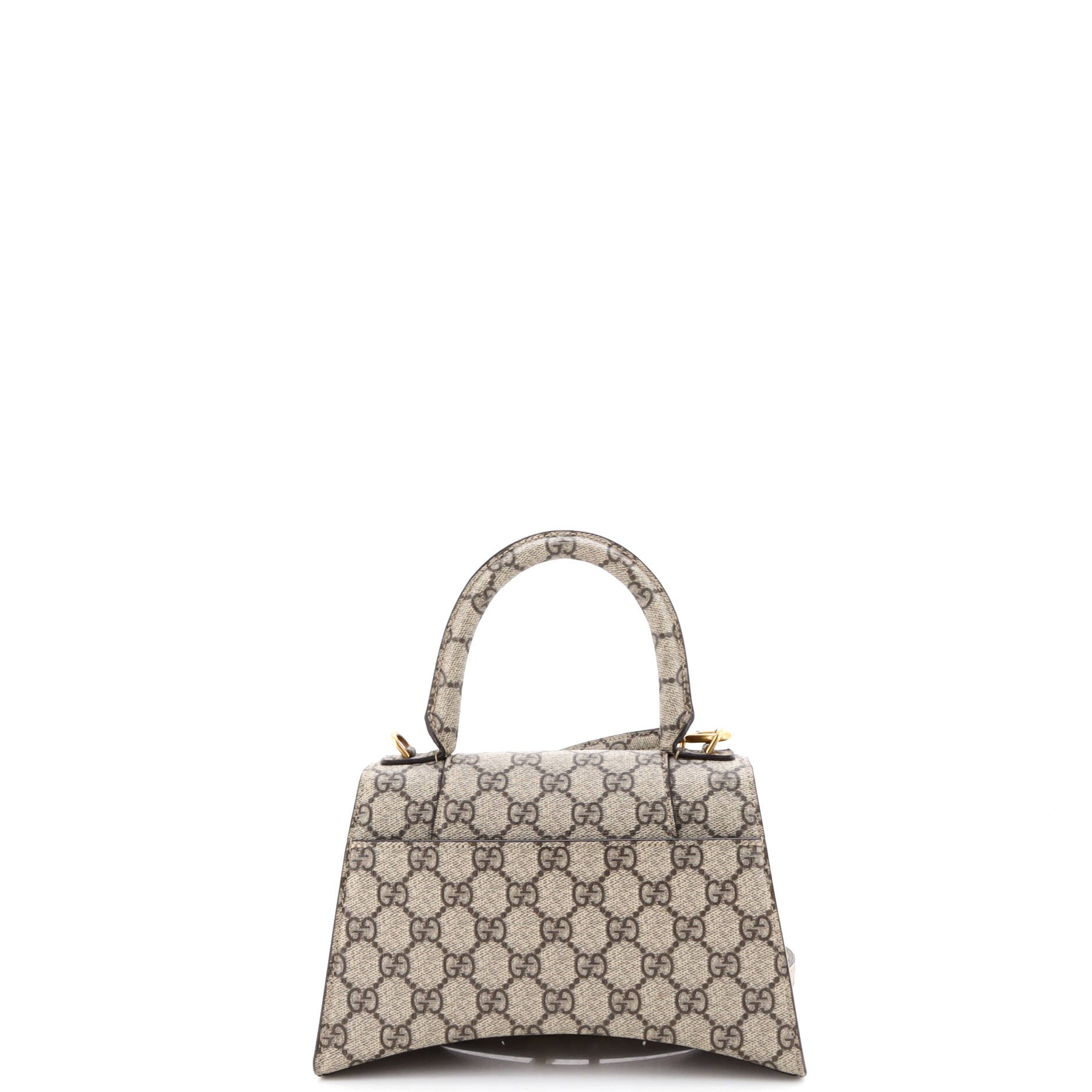 x Balenciaga The Hacker Project Hourglass Top Handle Bag GG Coated Canvas Small