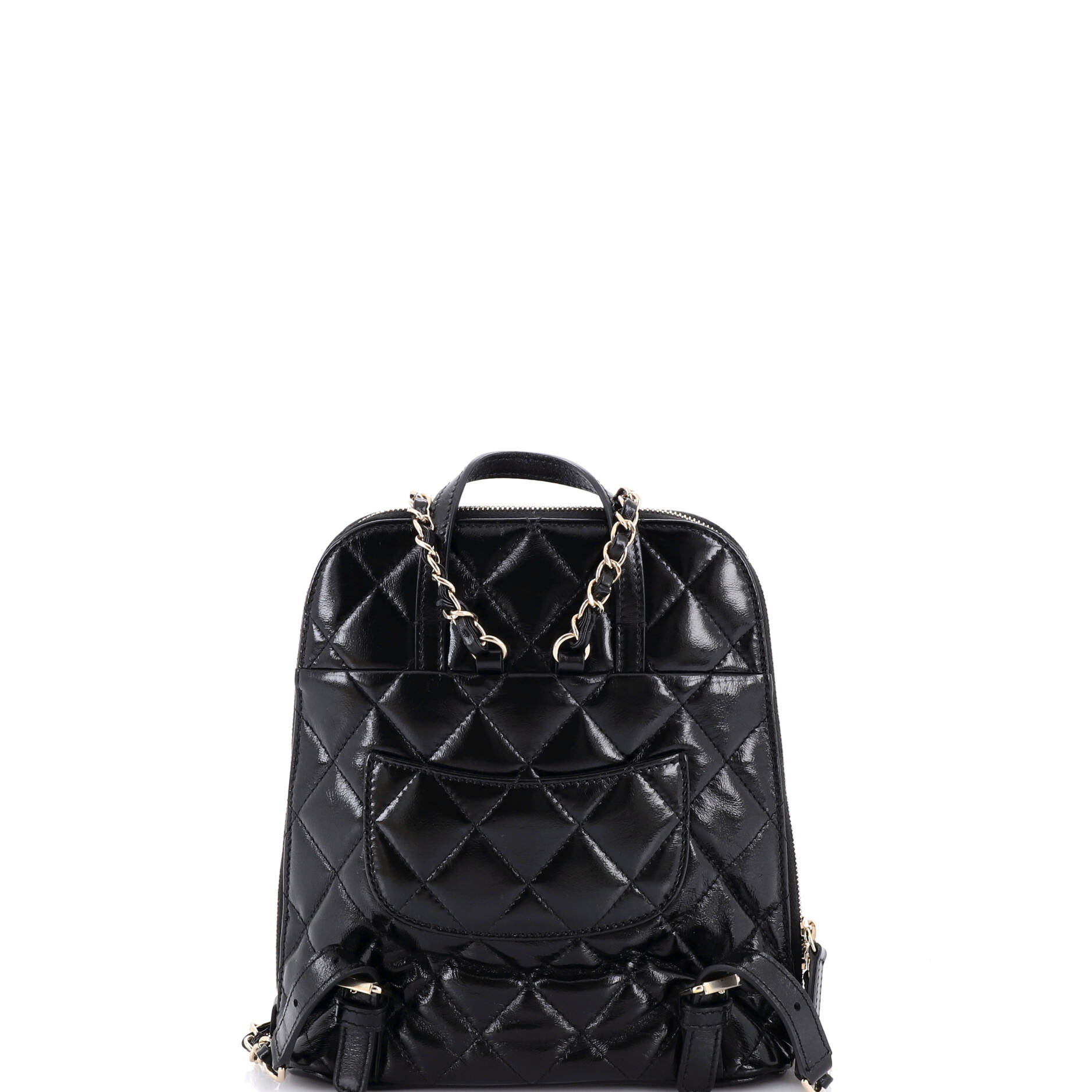 My Pocket Backpack Quilted Shiny Calfskin