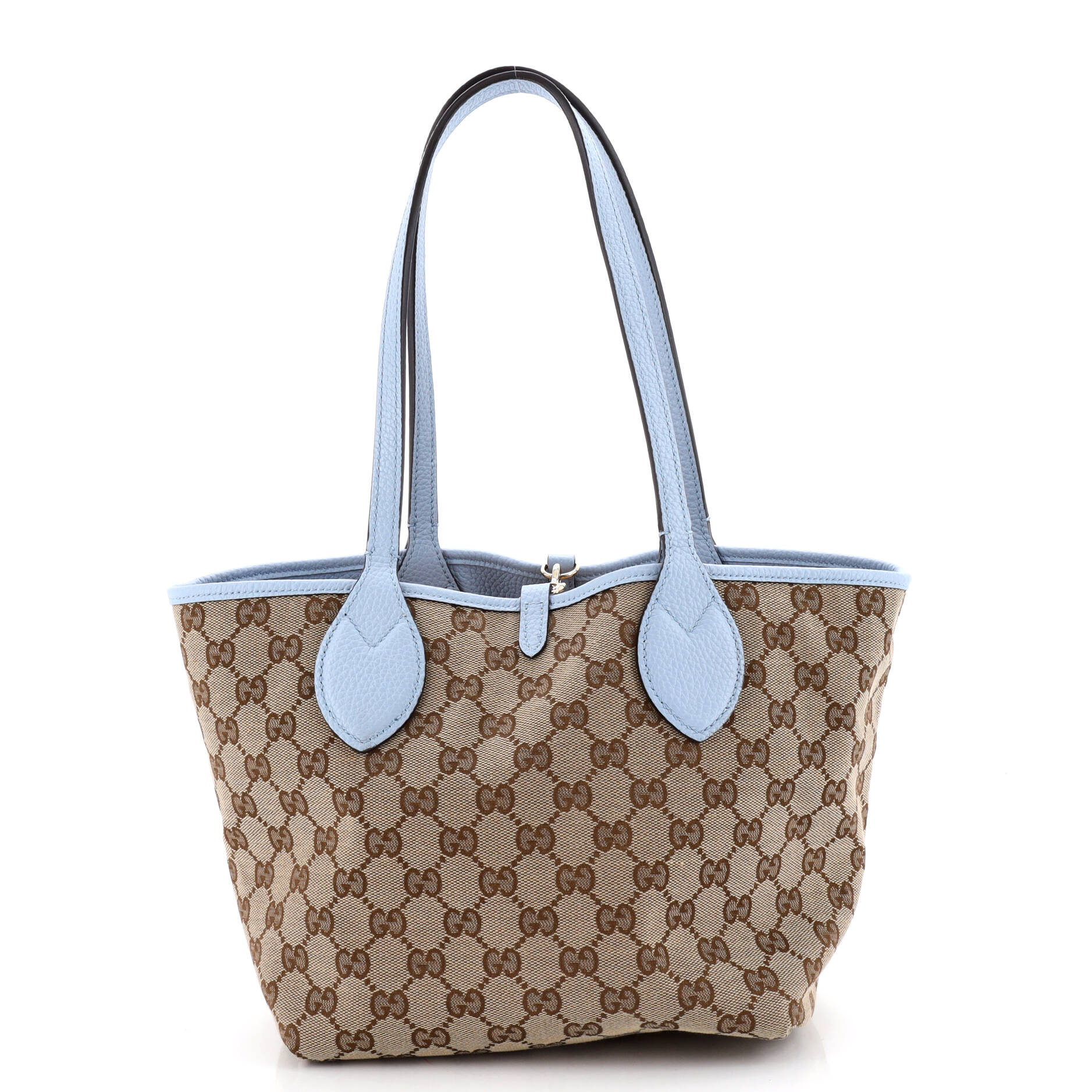 Reversible Totissima Shopping Tote Leather and GG Canvas Small