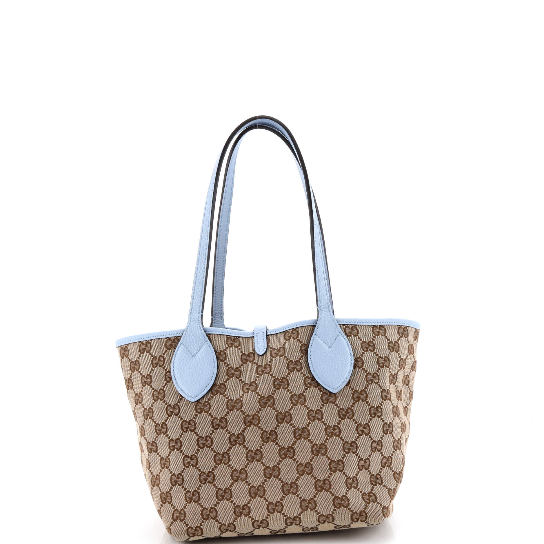Reversible Totissima Shopping Tote Leather and GG Canvas Small