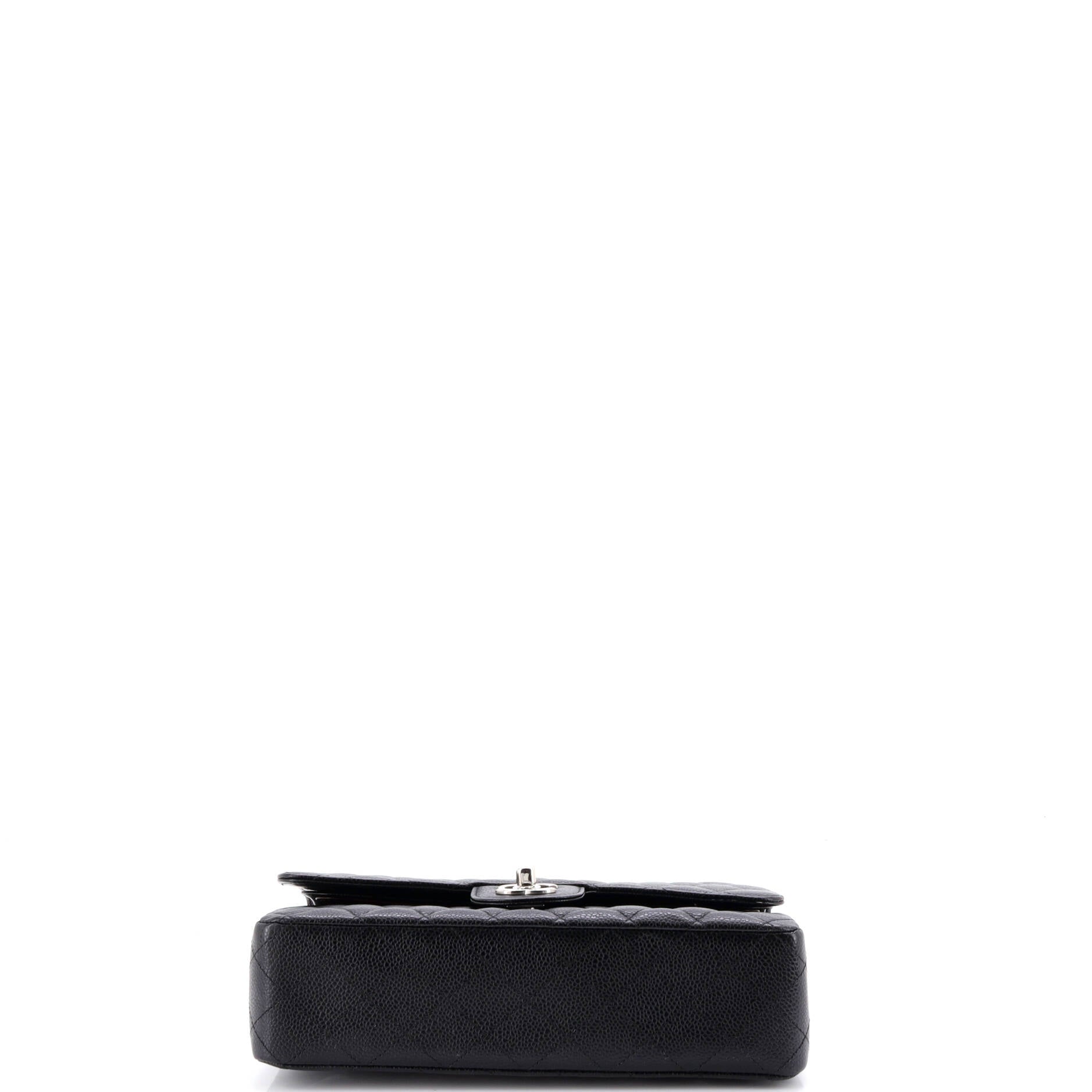 Classic Double Flap Bag Quilted Caviar Medium