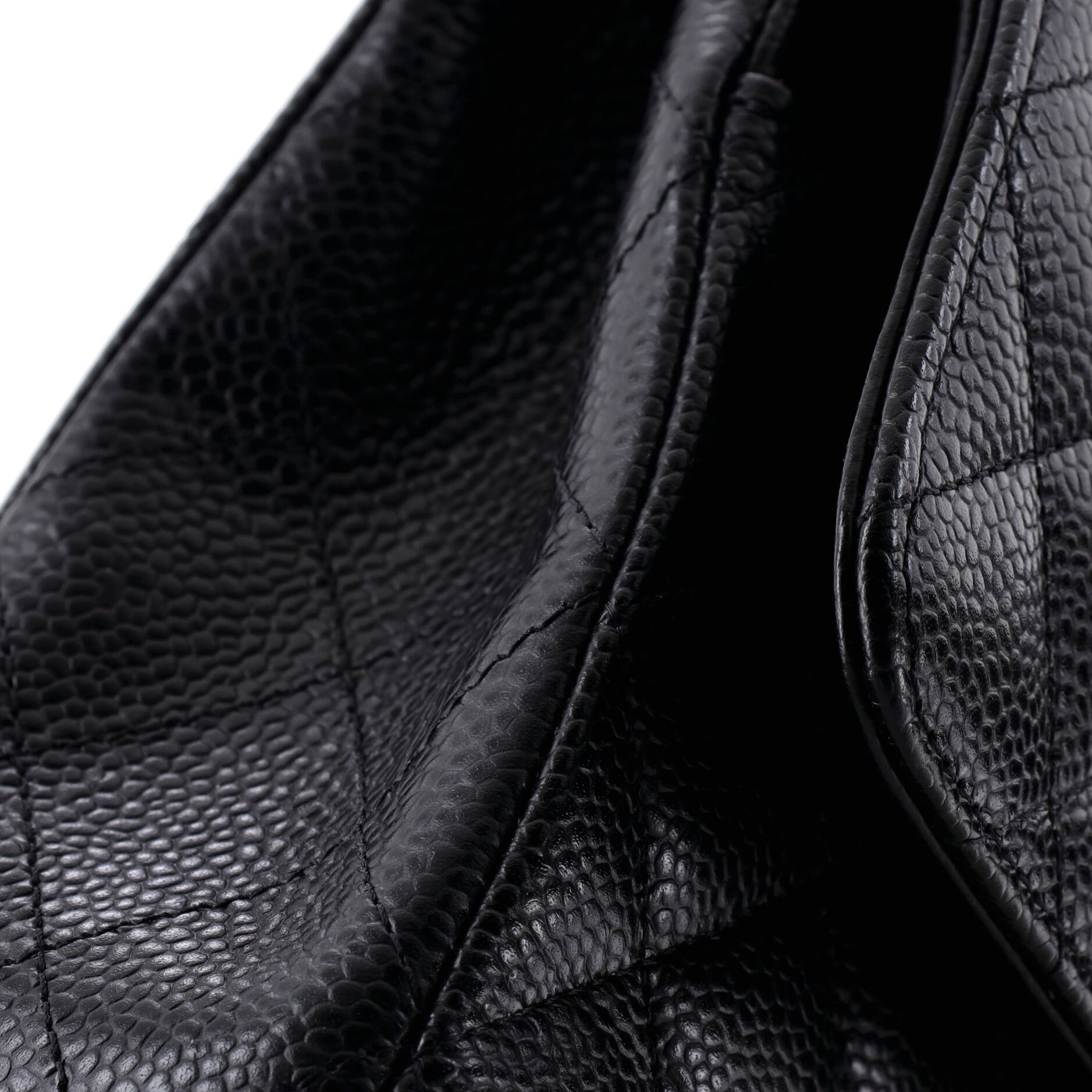 Classic Double Flap Bag Quilted Caviar Medium