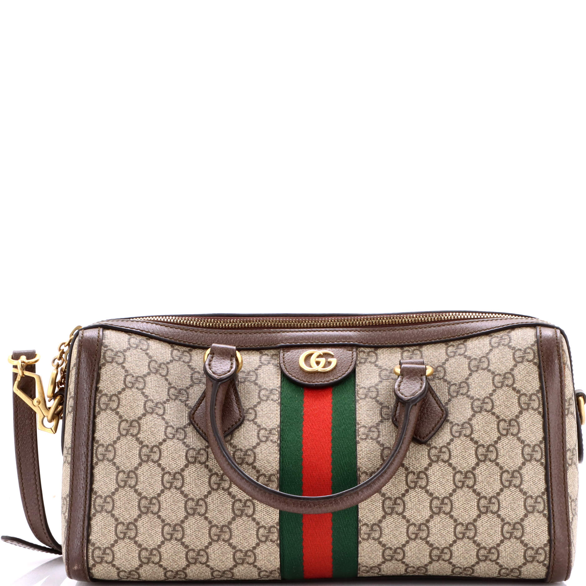 Ophidia Boston Bag GG Coated Canvas Medium