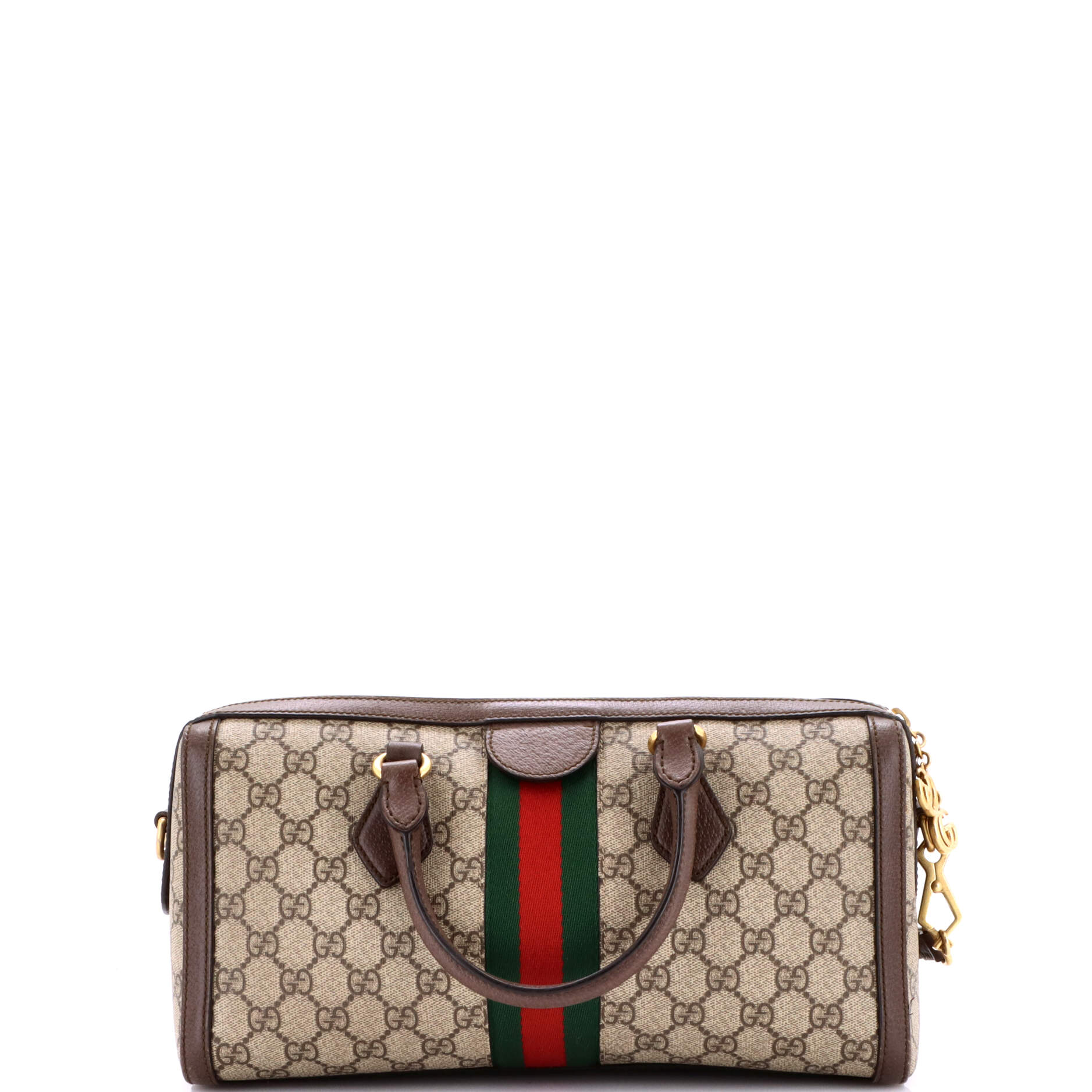 Ophidia Boston Bag GG Coated Canvas Medium
