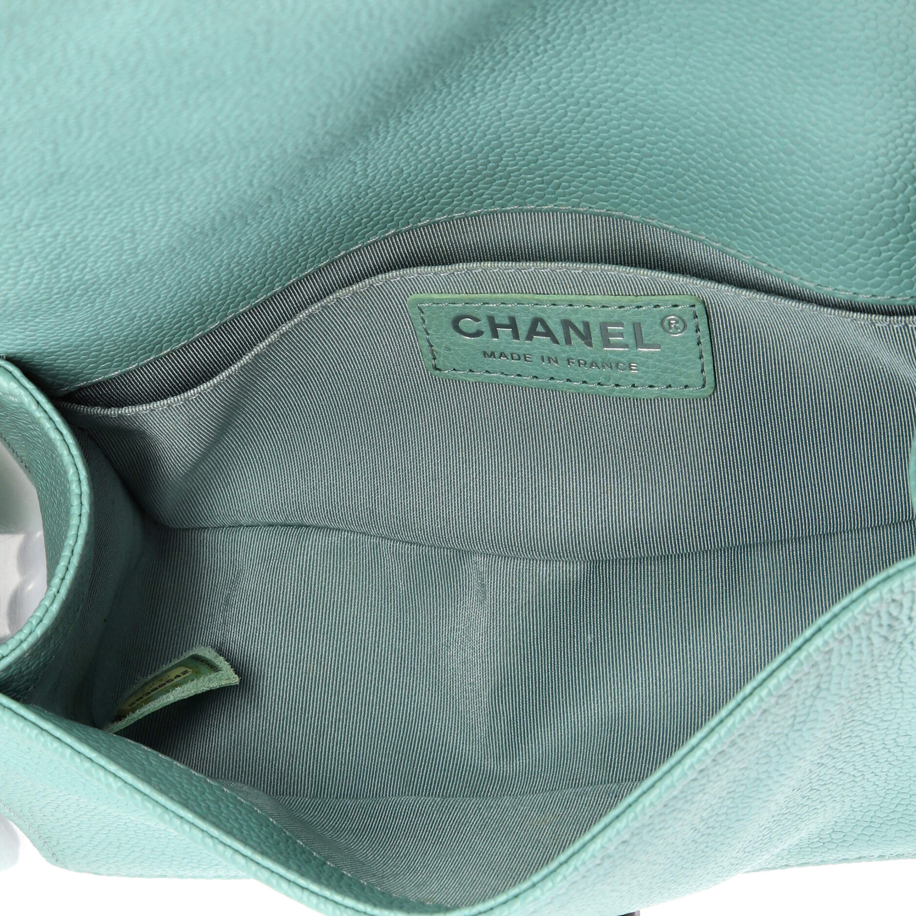 Boy Flap Bag Chevron Caviar Small