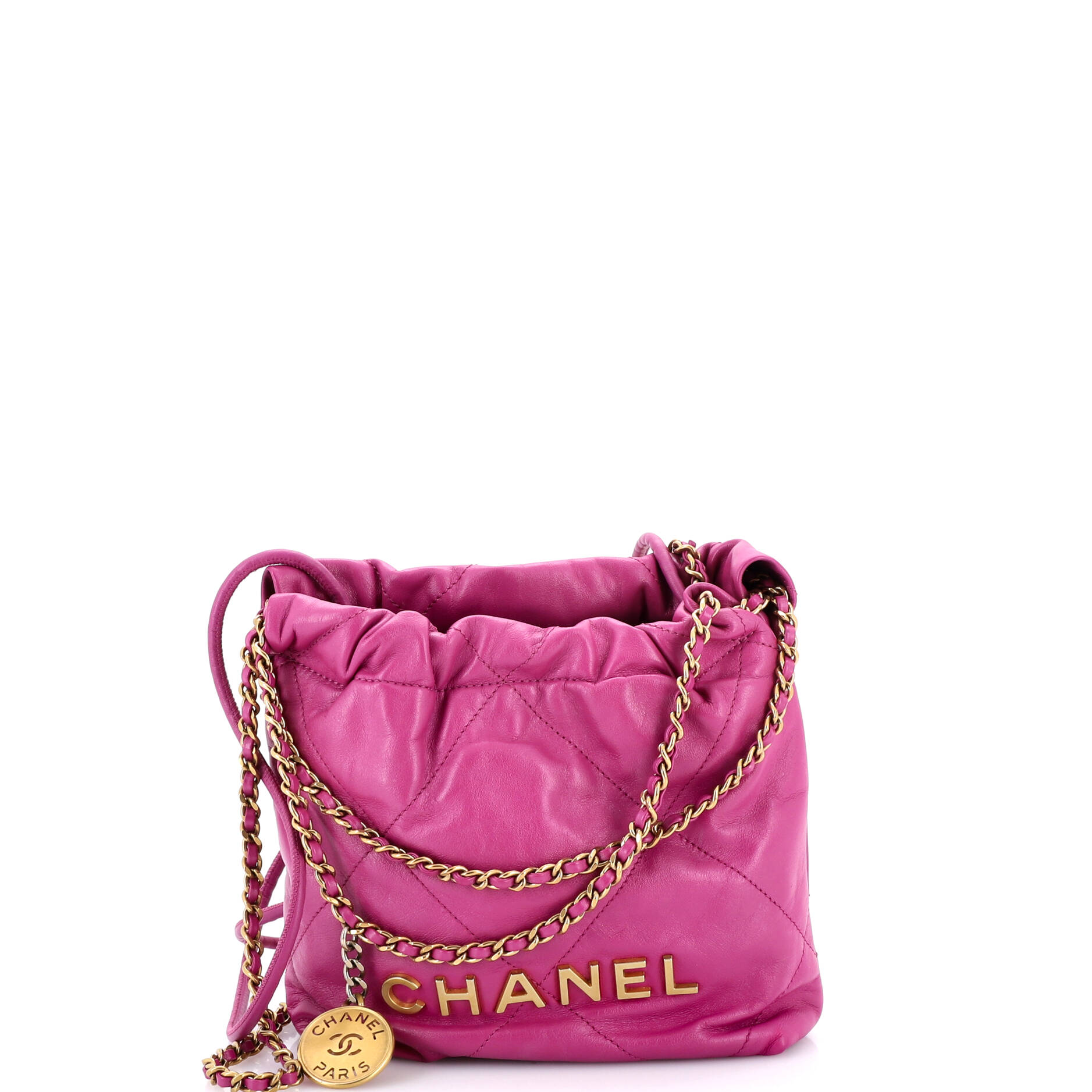 22 Chain Hobo Quilted Calfskin Mini
