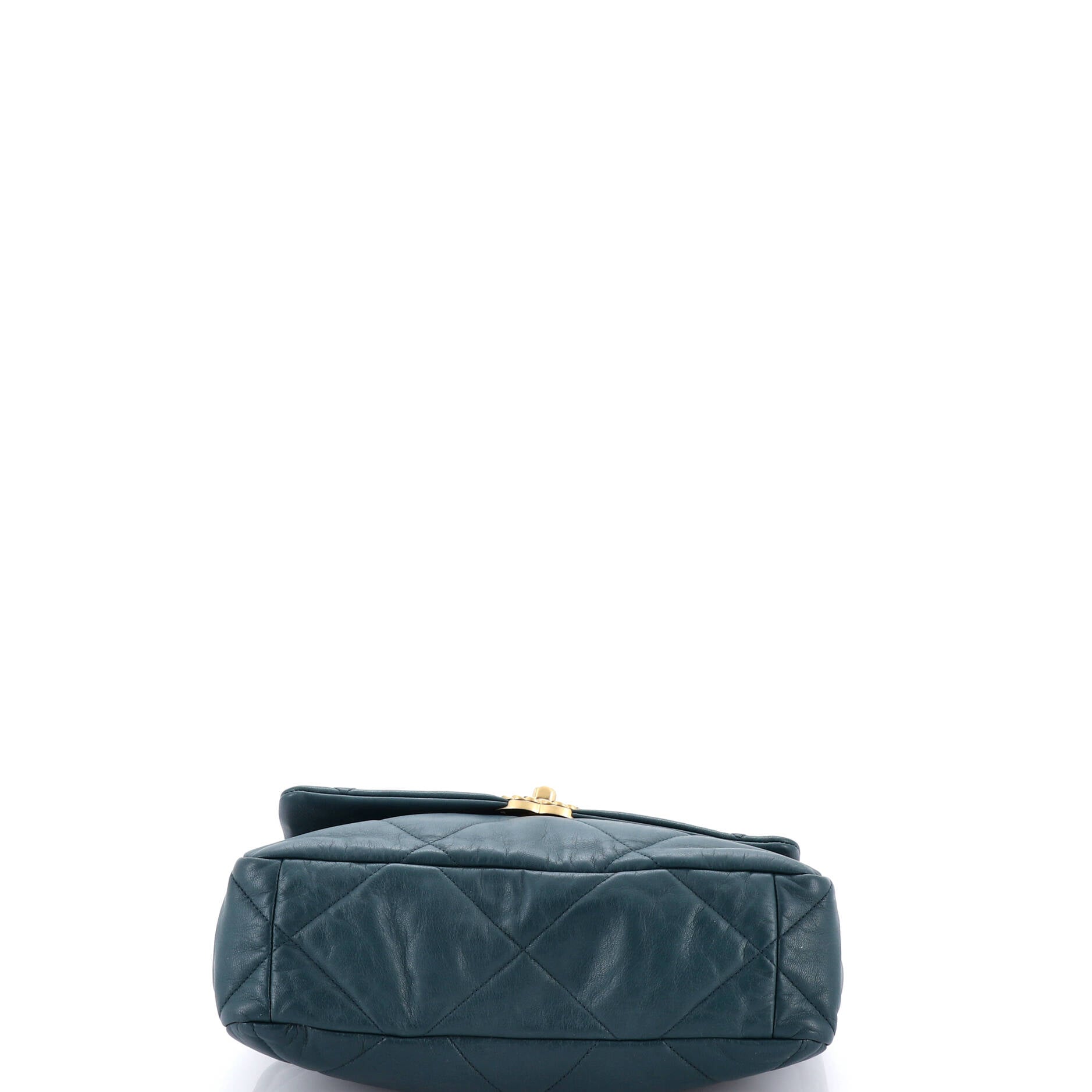 19 Flap Bag Quilted Leather Large