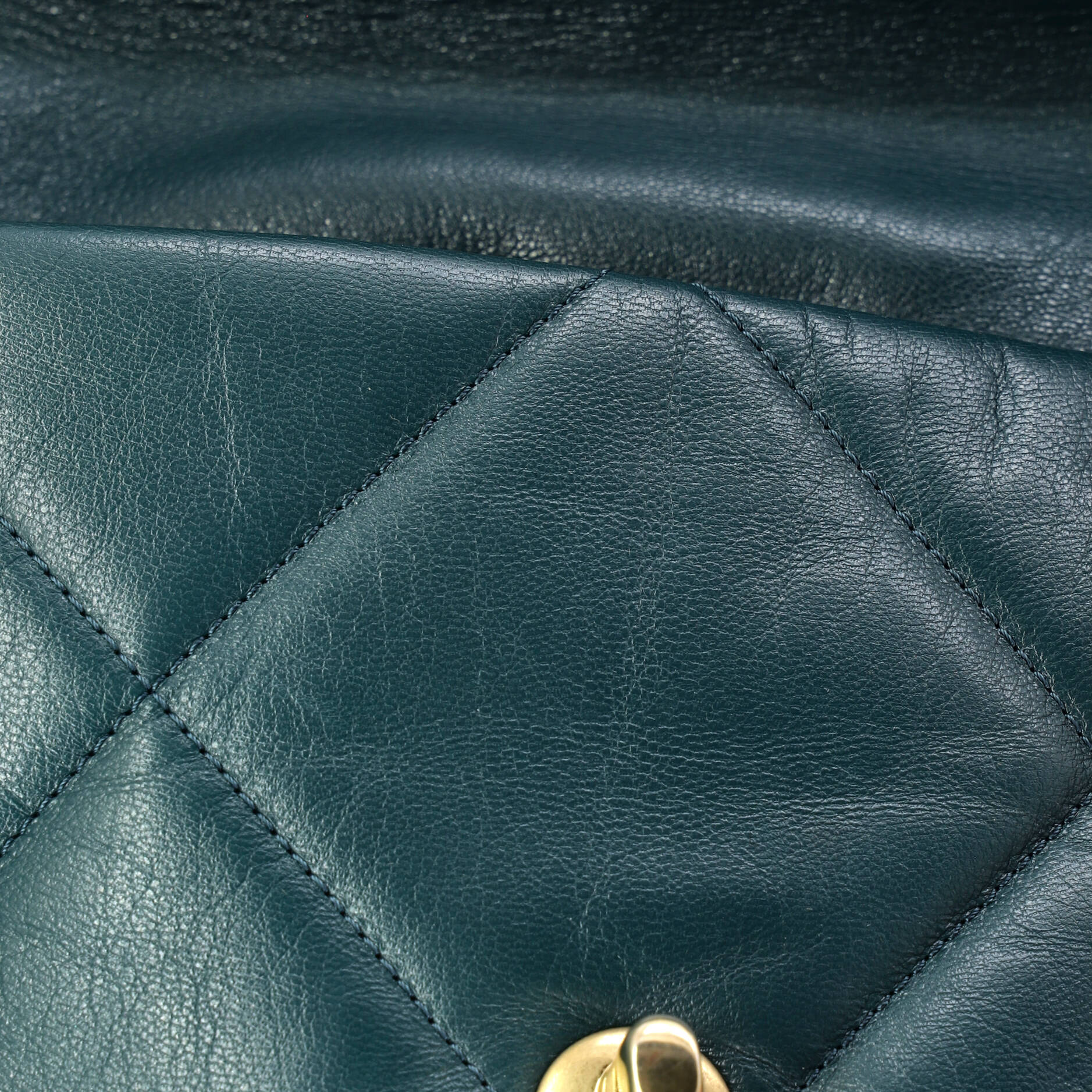 19 Flap Bag Quilted Leather Large