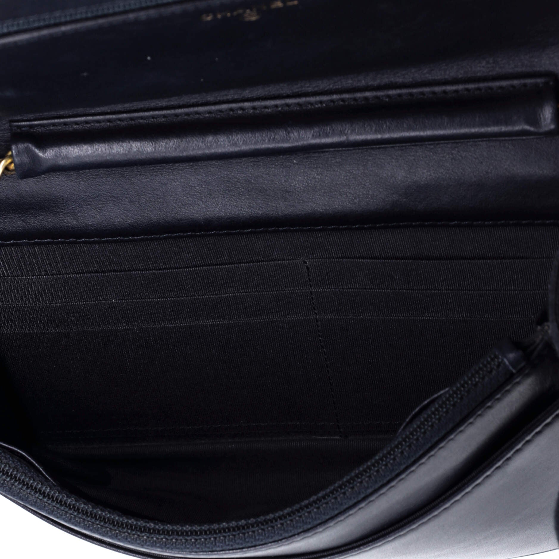 Boy Wallet on Chain Quilted Caviar