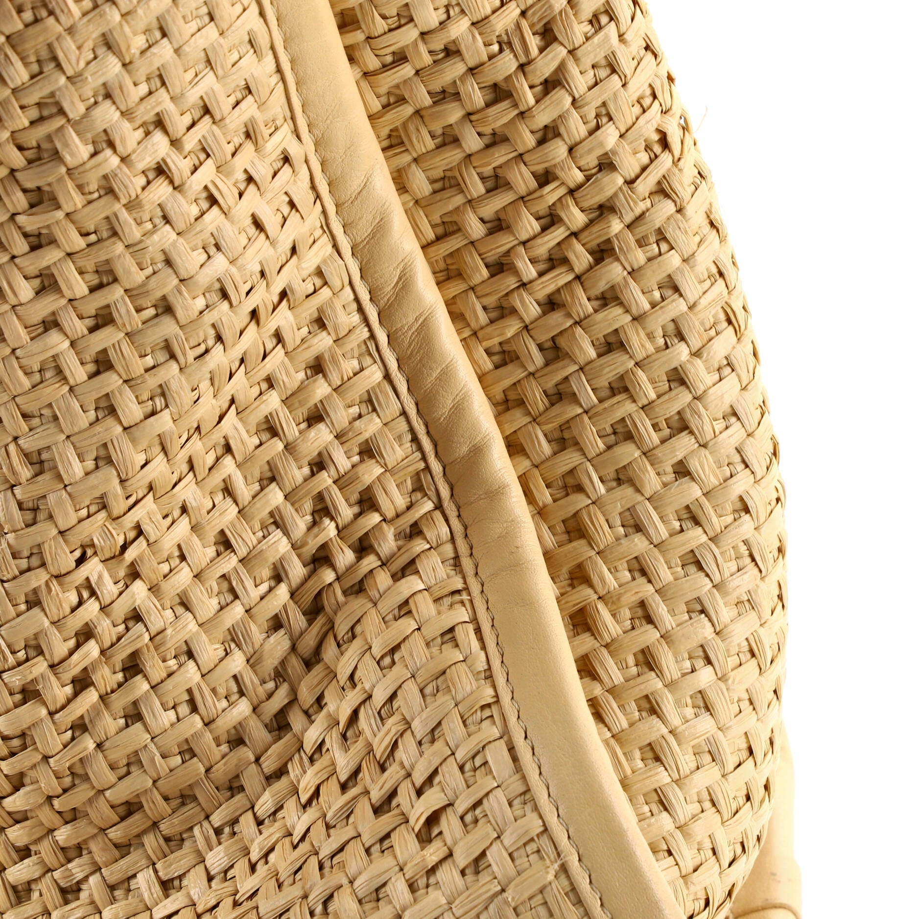 Deauville Tote Straw with Chain Detail Small