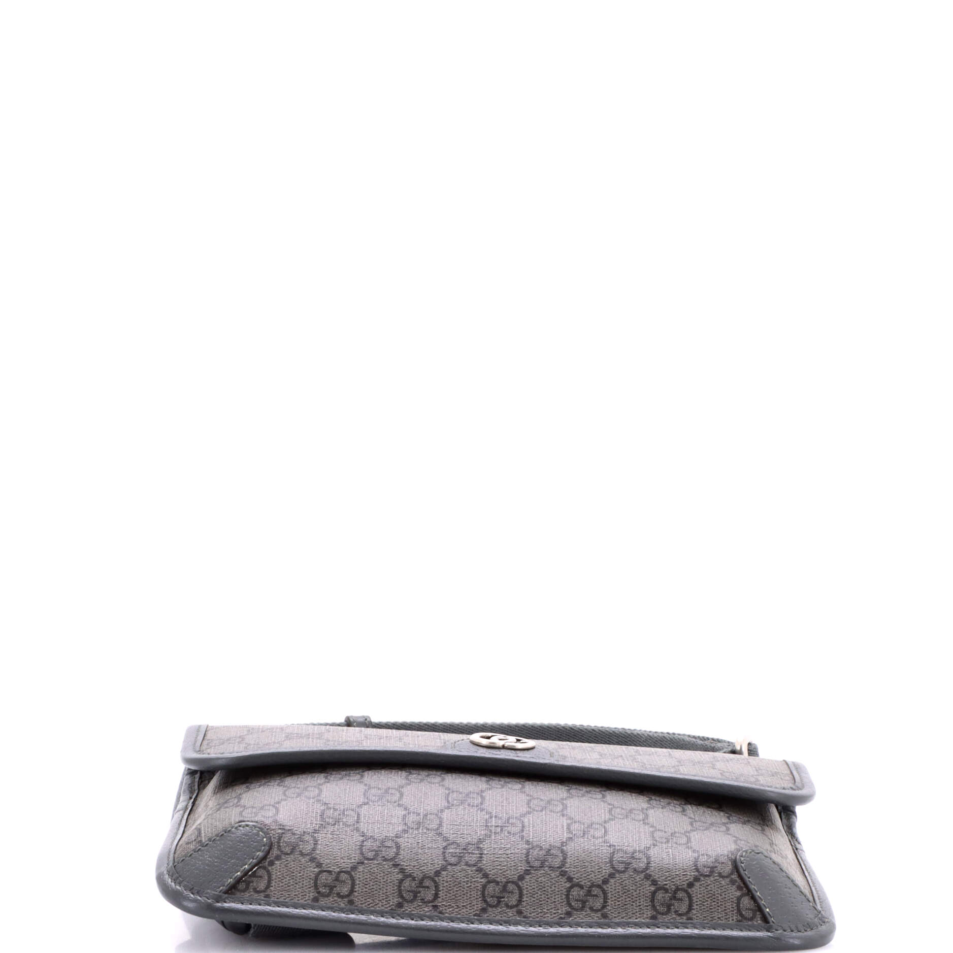 Ophidia Flap Belt Bag GG Coated Canvas with Leather